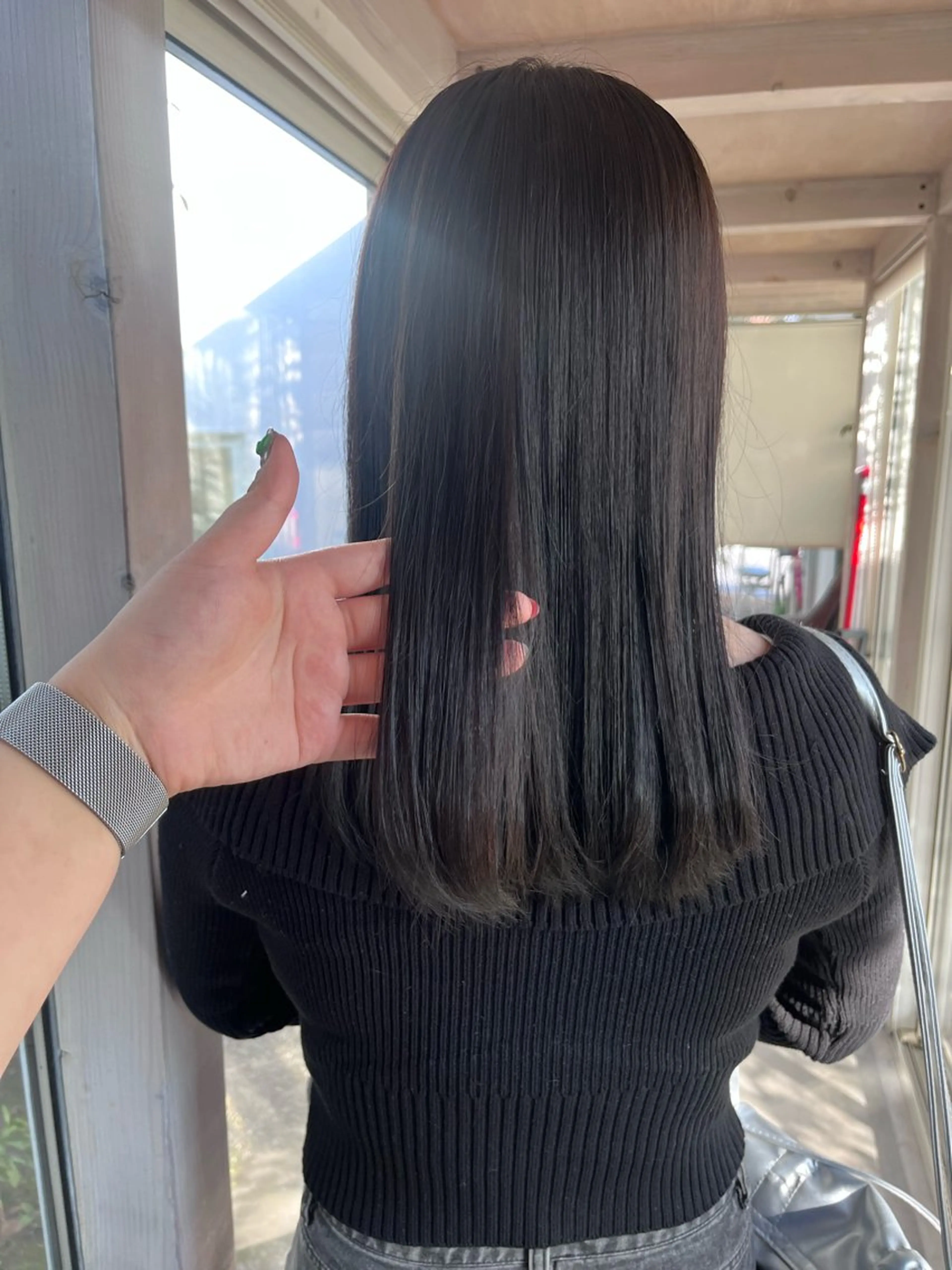 ミディアム カラー 透明感カラー Nino hair garden所属・実生 miuのヘアスタイル