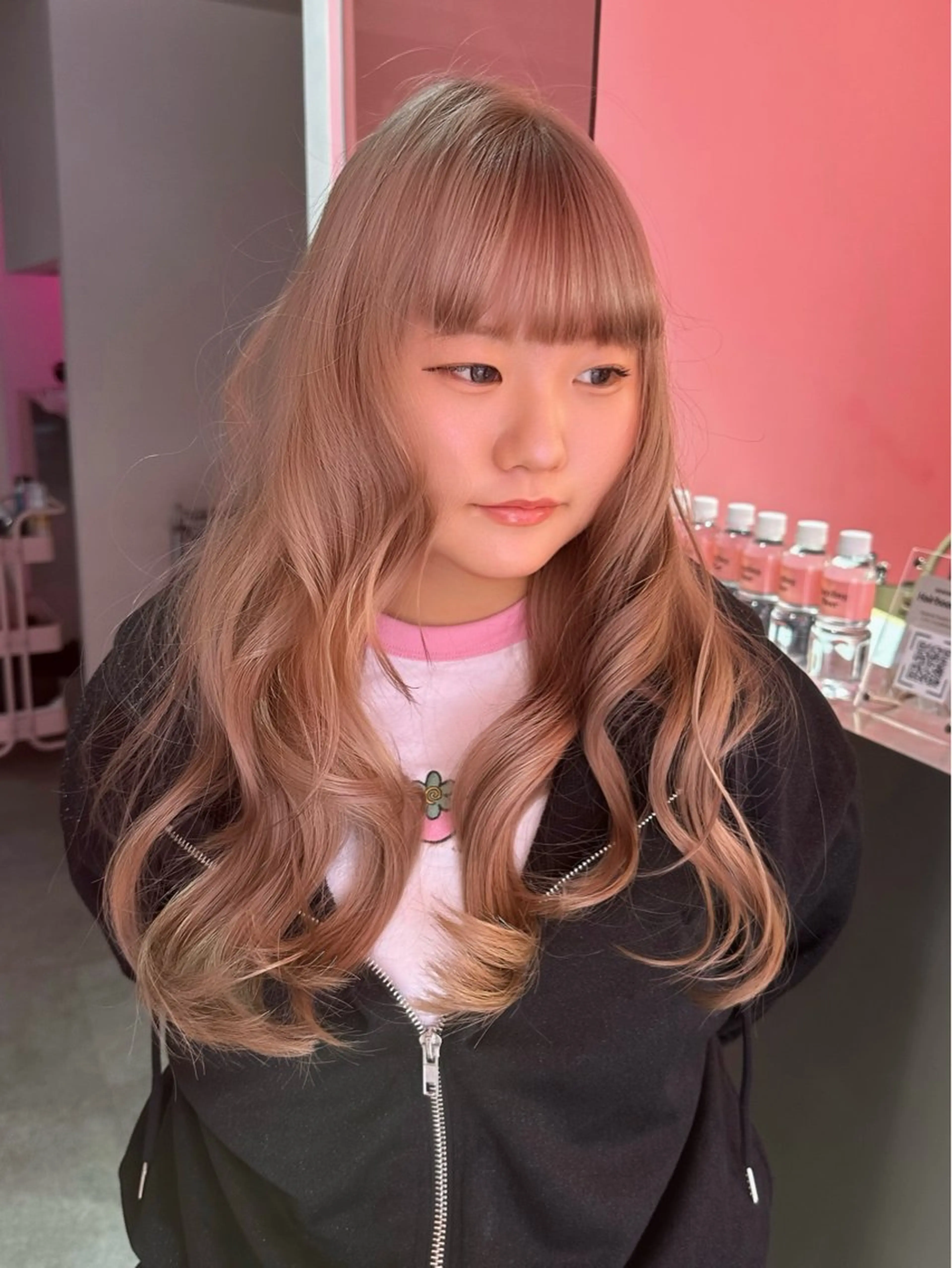 【カット込み✂️】リタッチのみ＋艶カラー+高保湿トリートメント／ケアブリーチ変更可能✨の写真