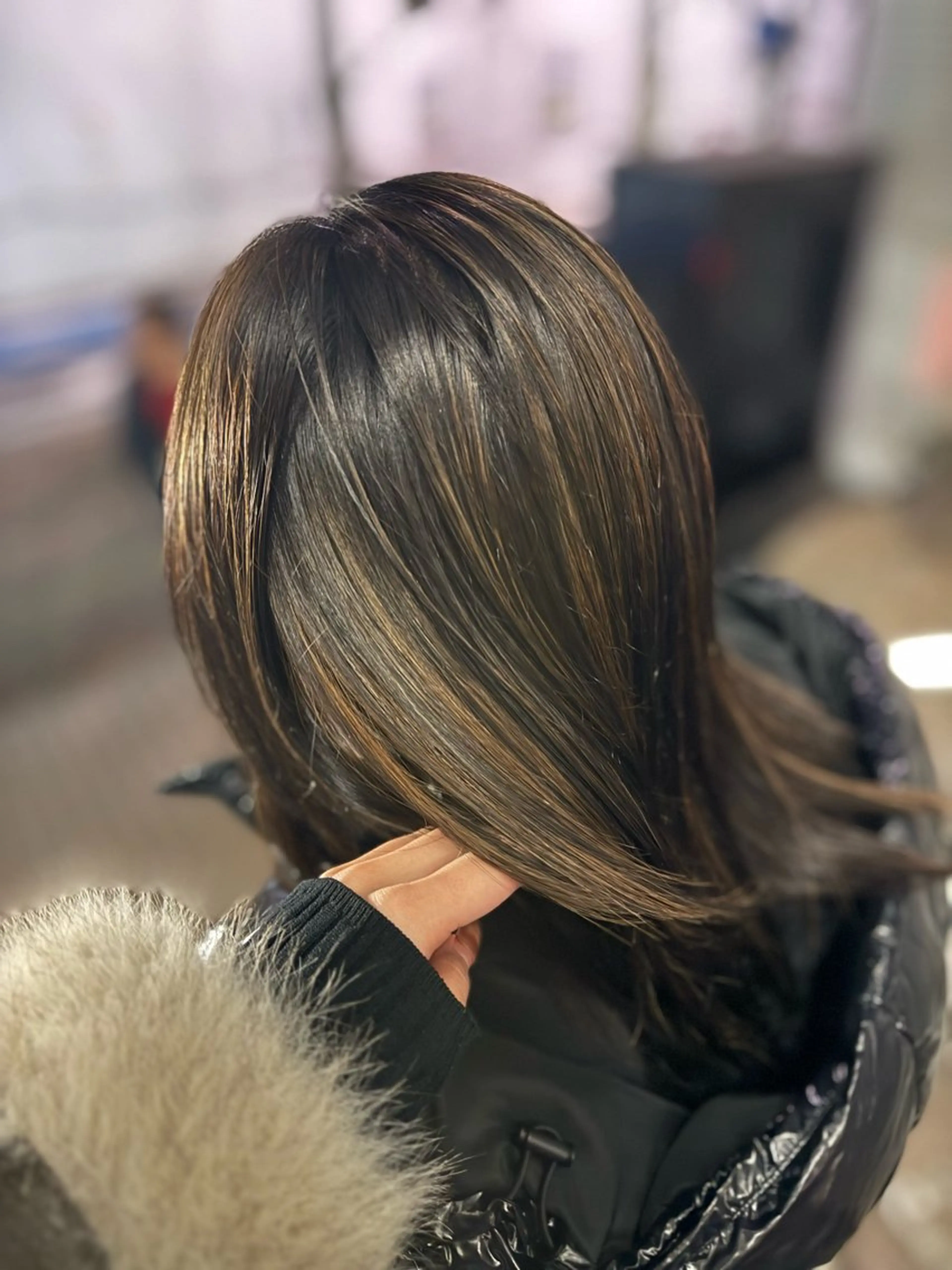 ミディアム 髪質改善 ヘアカラー トリートメント arose久留米所属・山中 莉乃のヘアスタイル