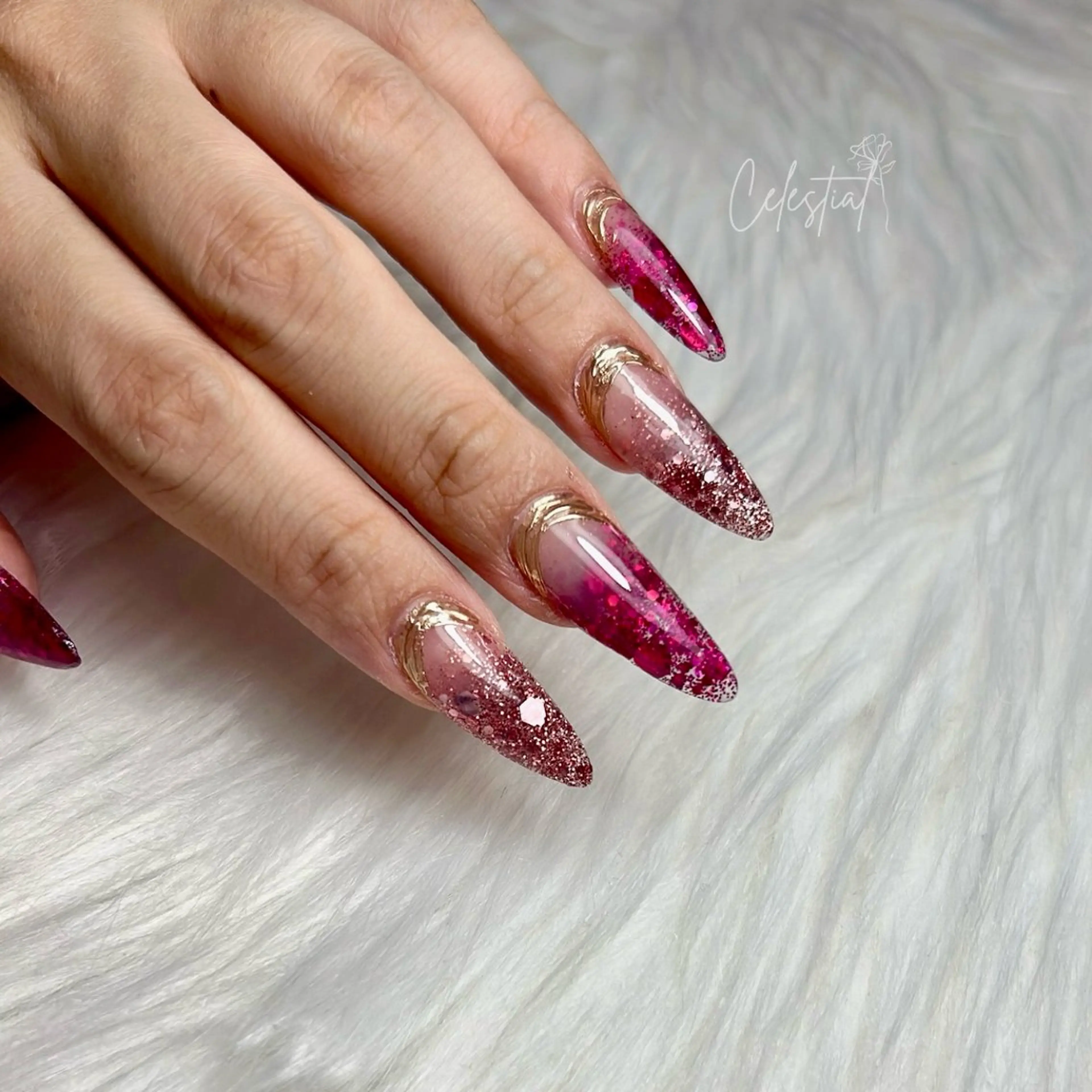 💅🏻スカルプ⌇デザスカ⌇持ち込みデザインorお任せデザイン⌇~1cm(~Mサイズ)の写真