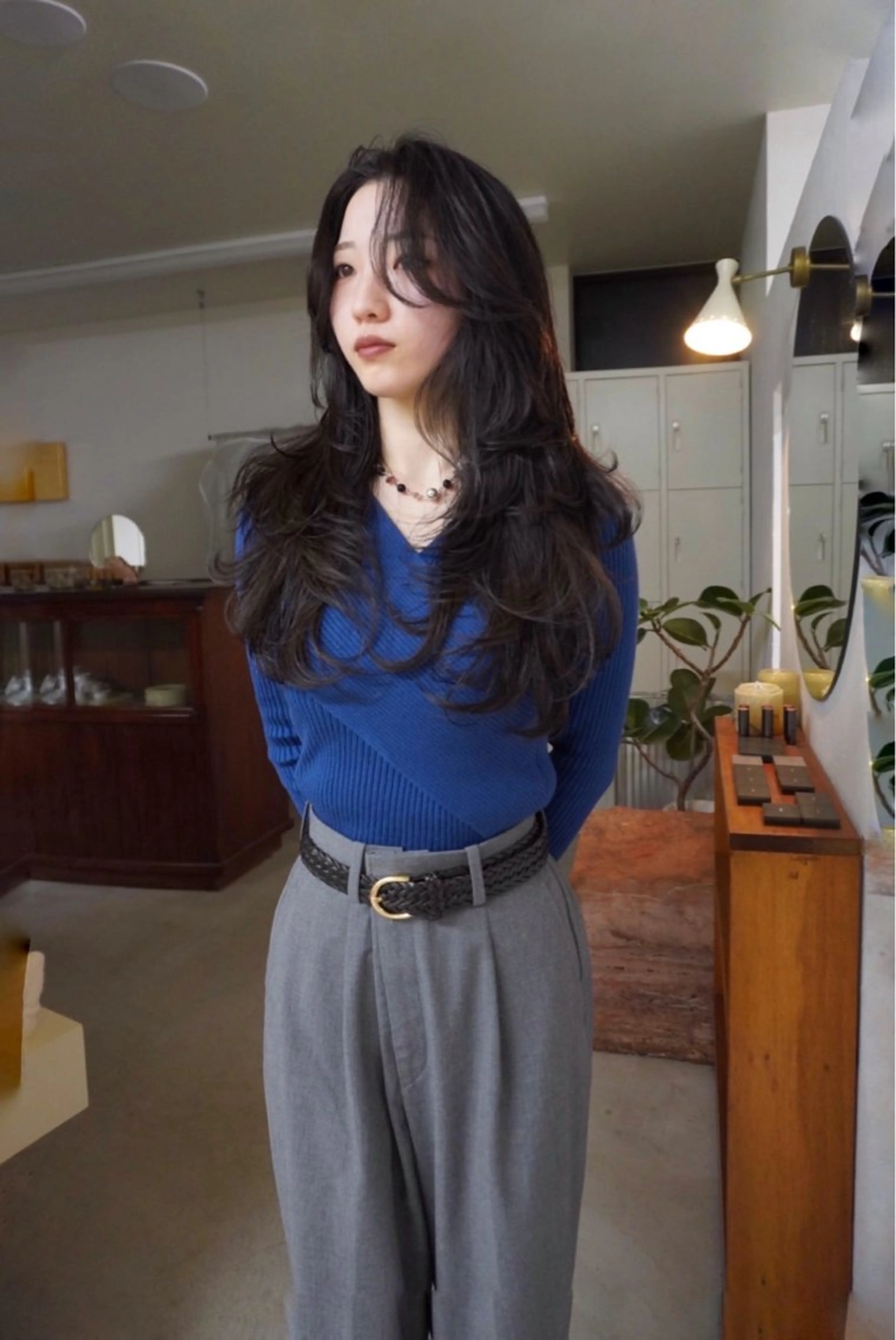 ロング カラー カット ヘアカラー トリートメント 小林 美咲のヘアスタイル