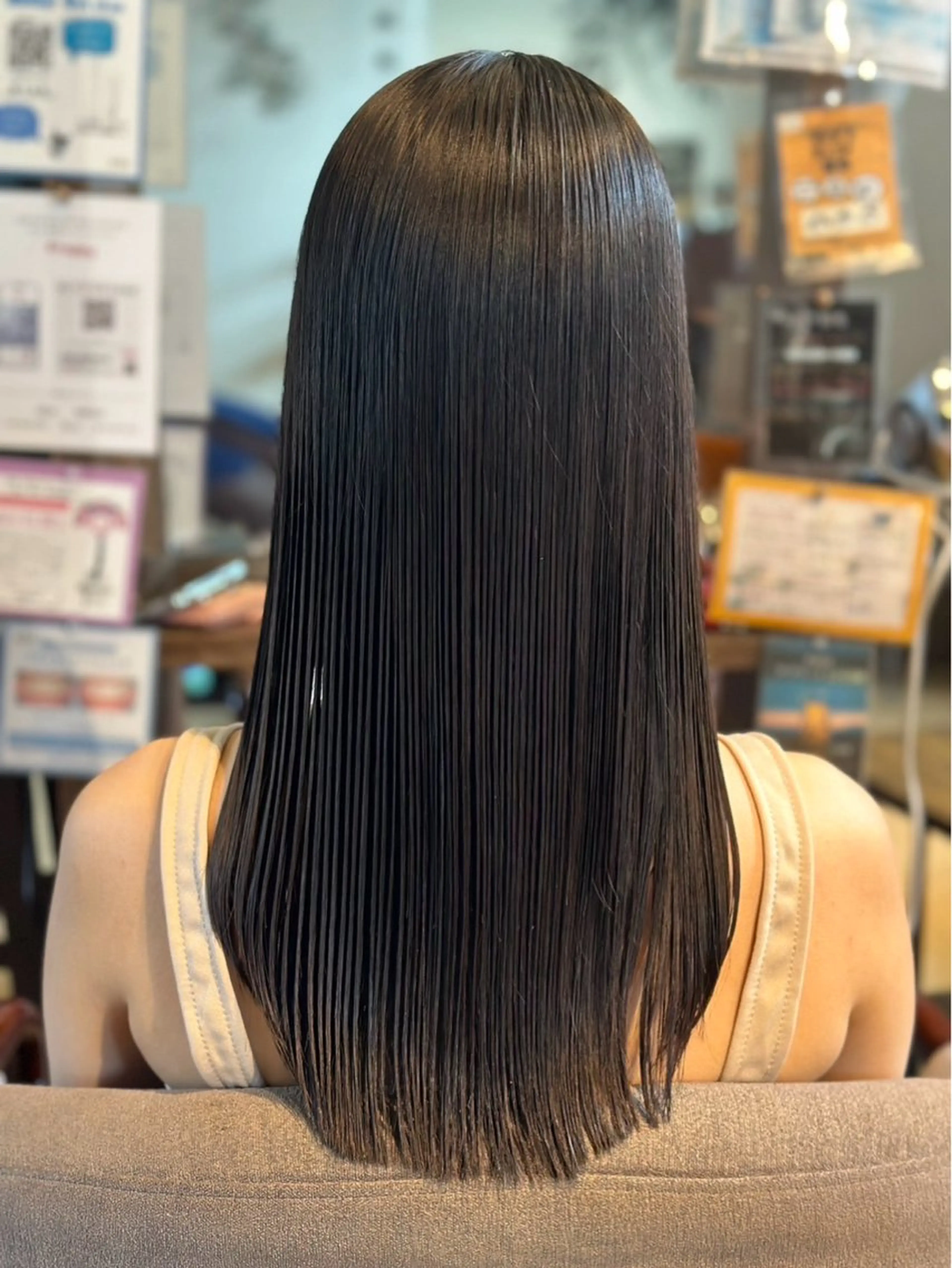 ロング パーマ 髪質改善 カット 縮毛矯正 トリートメント bissflare 三津橋のヘアスタイル