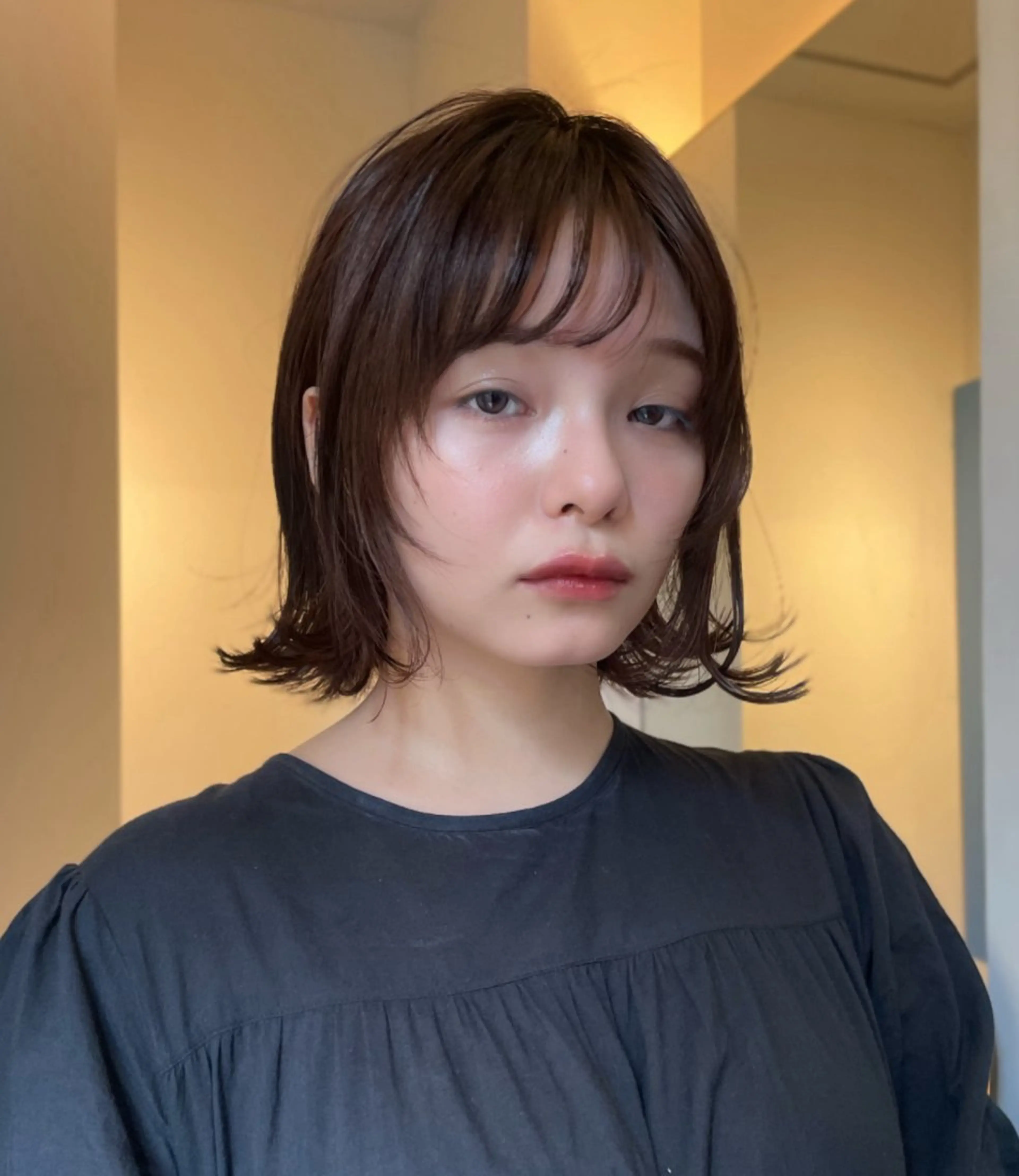 ミディアム ボブ tete nico所属・似合わせ/ヘアカラー nanami🌸のヘアスタイル