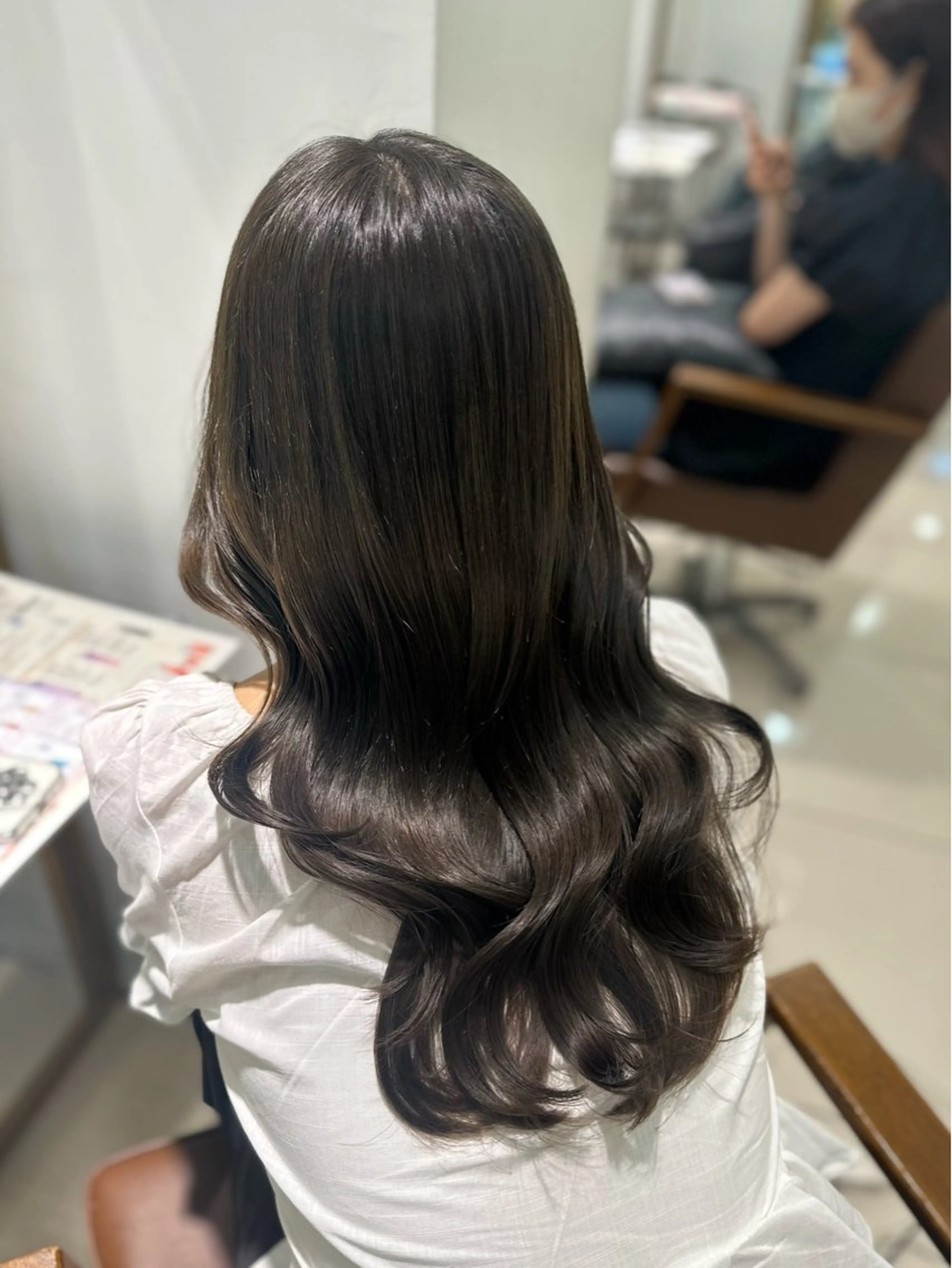 ロング カラー 透明感カラー ヘアカラー トリートメント 髪質改善透明感カラー 🕯Nanakoのヘアスタイル
