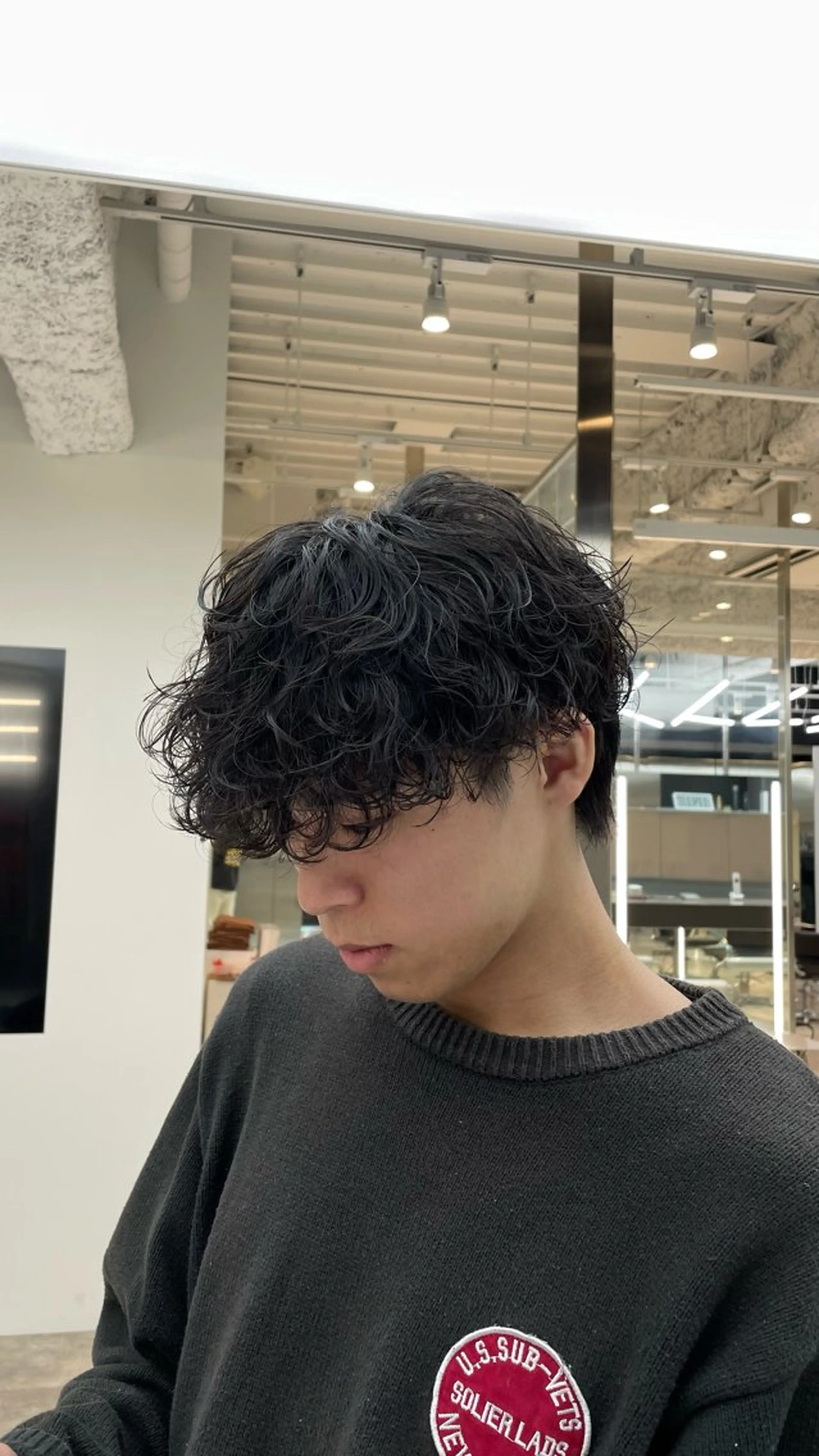 パーマ メンズ カット パーマ 小尾 優然のヘアスタイル
