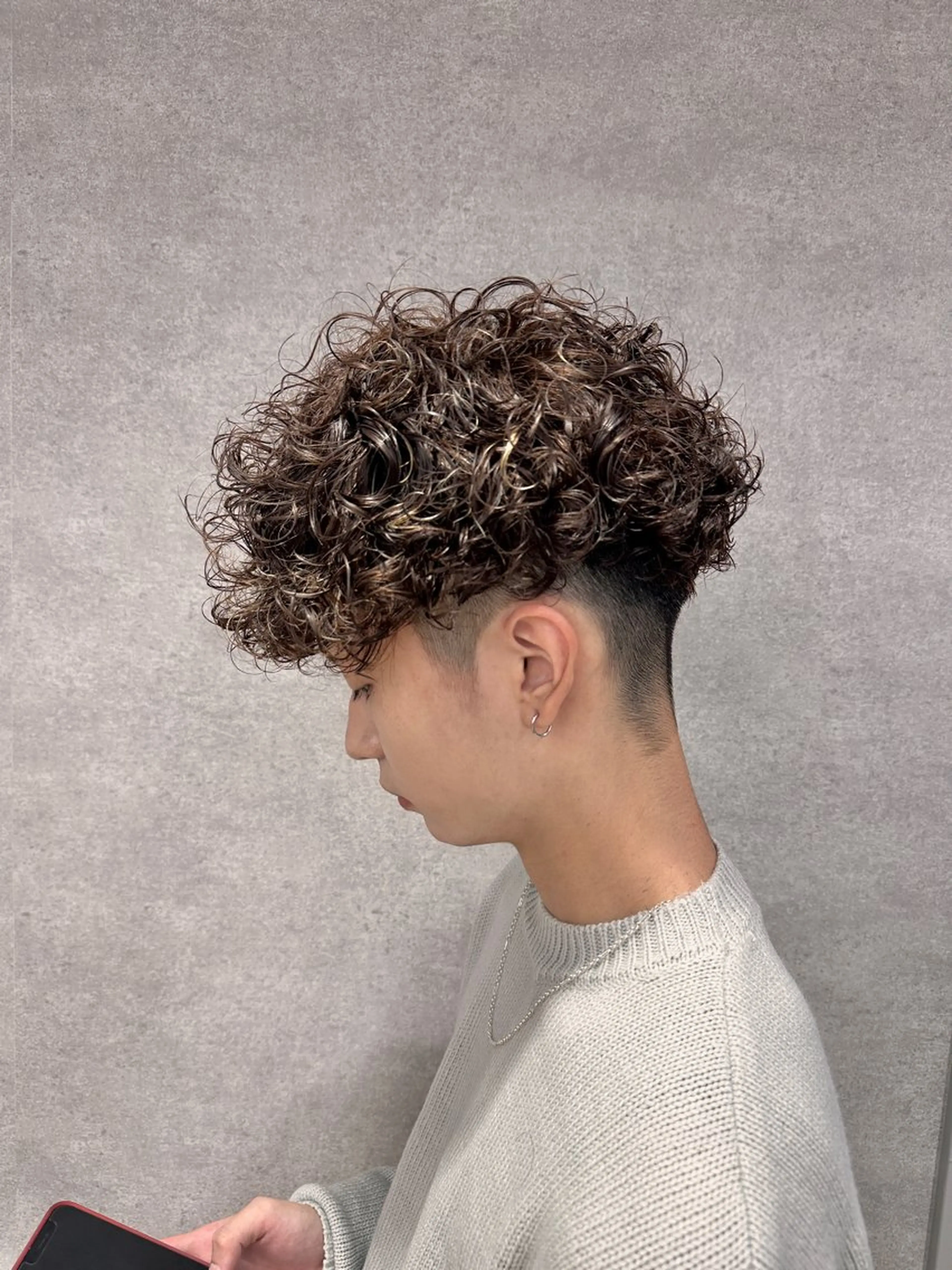 ショート カラー パーマ メンズ 渋谷駅から徒歩1分 BLUCKメンズヘアのヘアスタイル