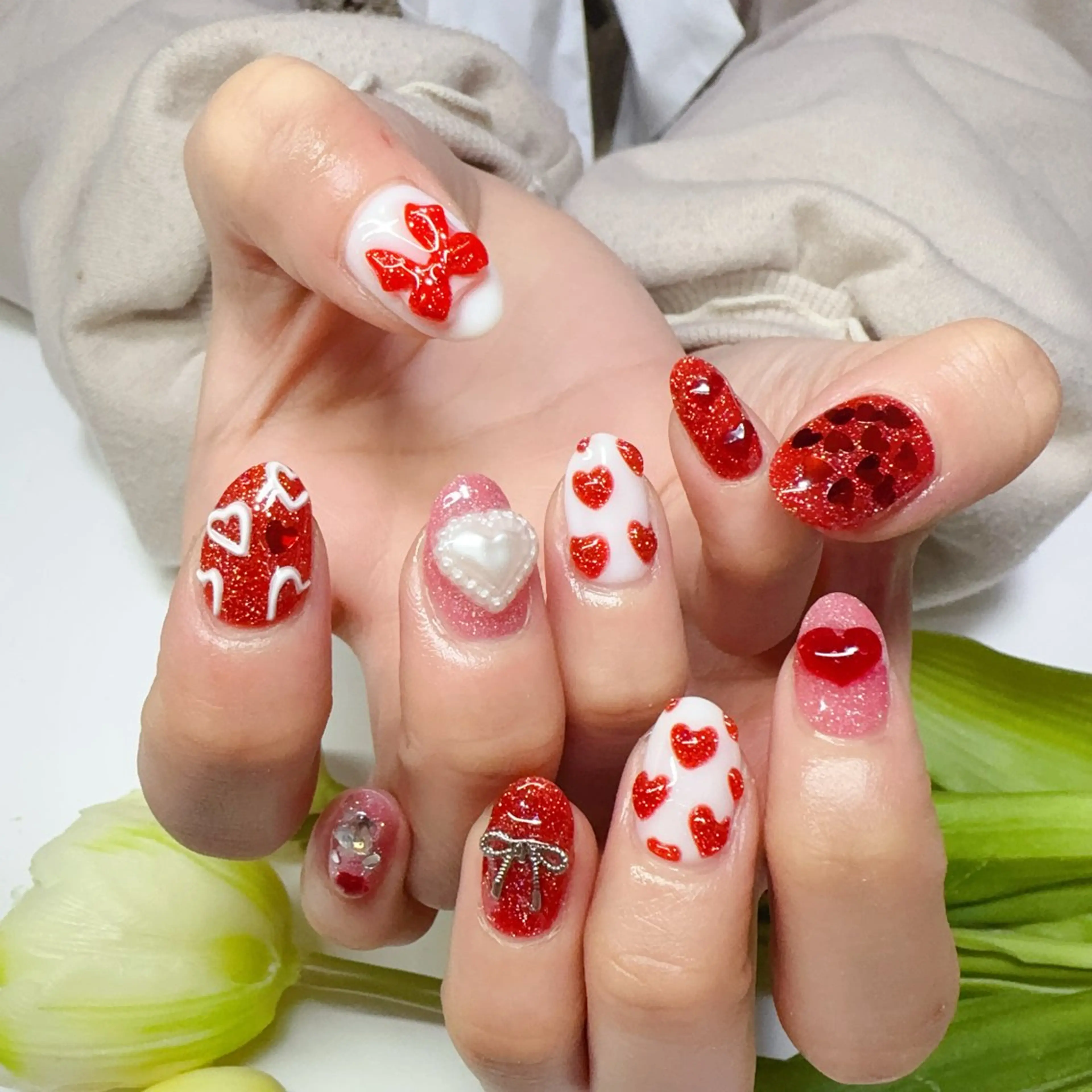 ネイル チークネイル 長さ出し フレンチネイル ジェルネイル ピンク ハンドネイル YUYI.nail salonのネイルデザイン