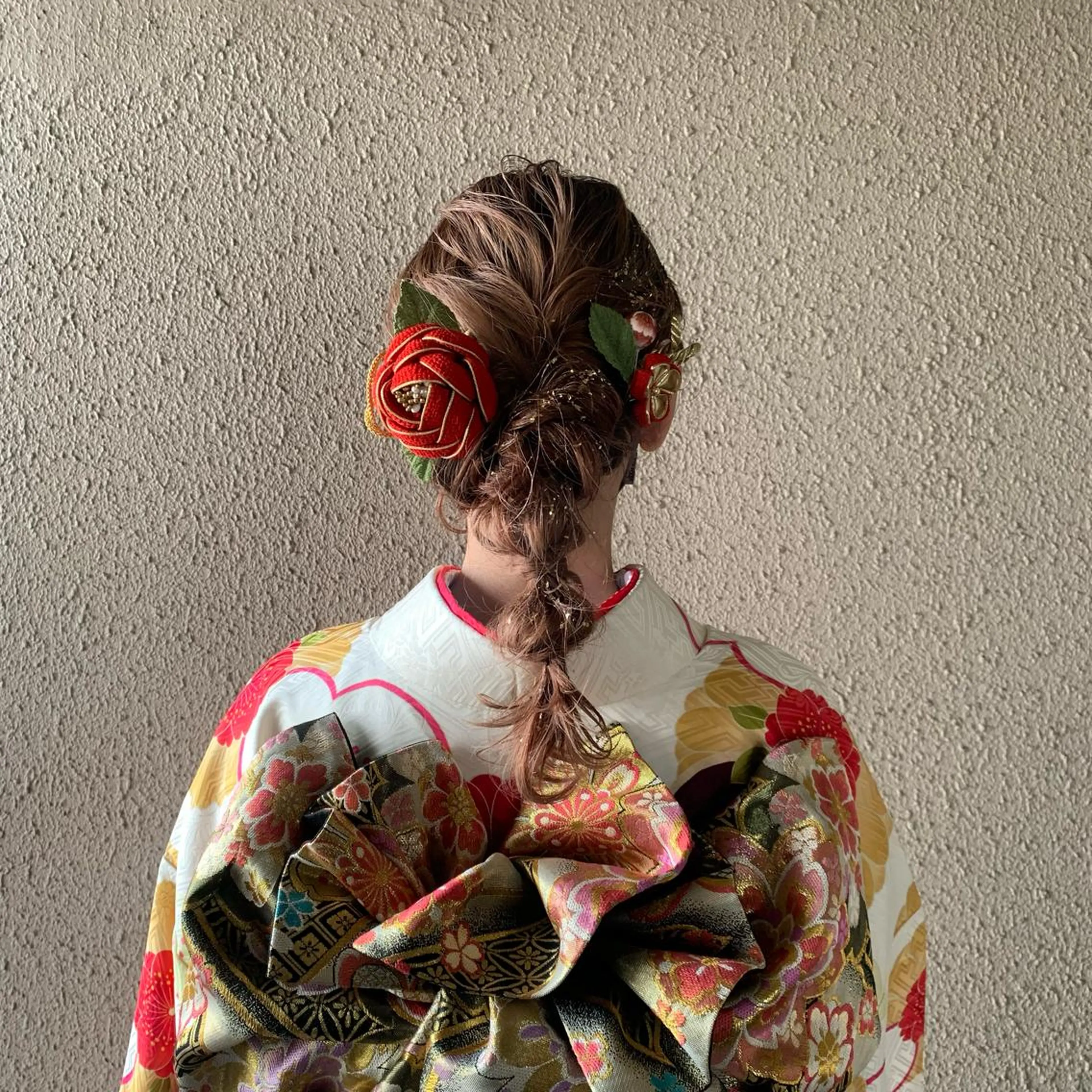 ミディアム ヘアアレンジ 成人式 着付け chouette/ 根本優希のヘアスタイル