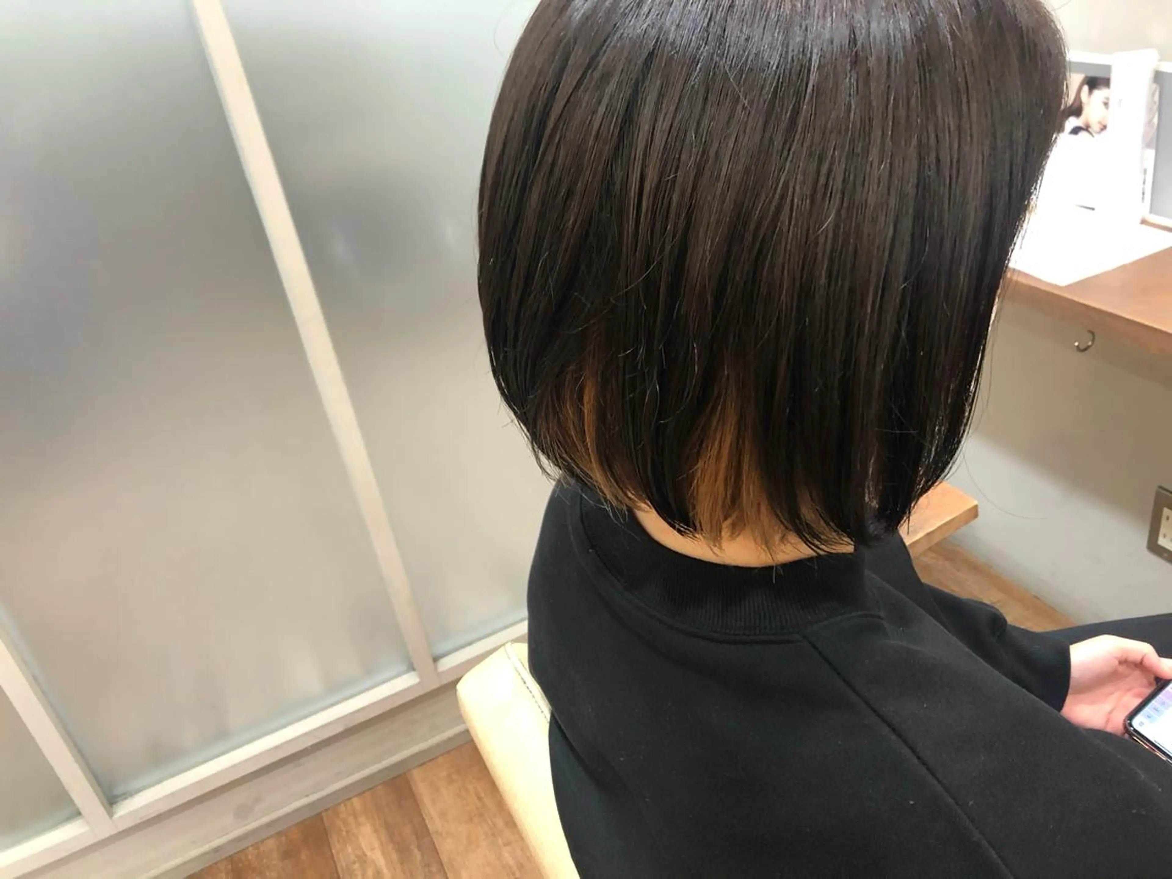 ミディアム カラー カット トリートメント みねぎし ふうかのヘアスタイル