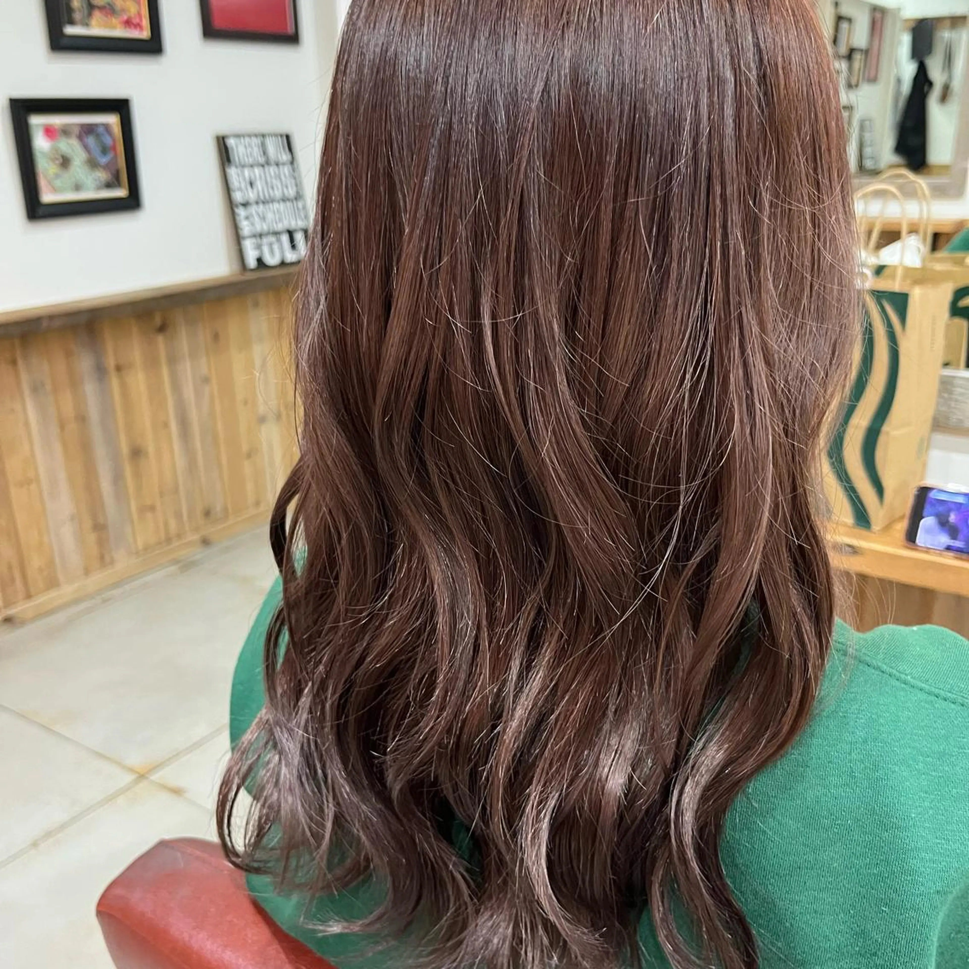ロング カラー ベージュカラー ピンクカラー ピンクベージュ ヘアカラー トリートメント 🦋坂本 未結🦋のヘアスタイル