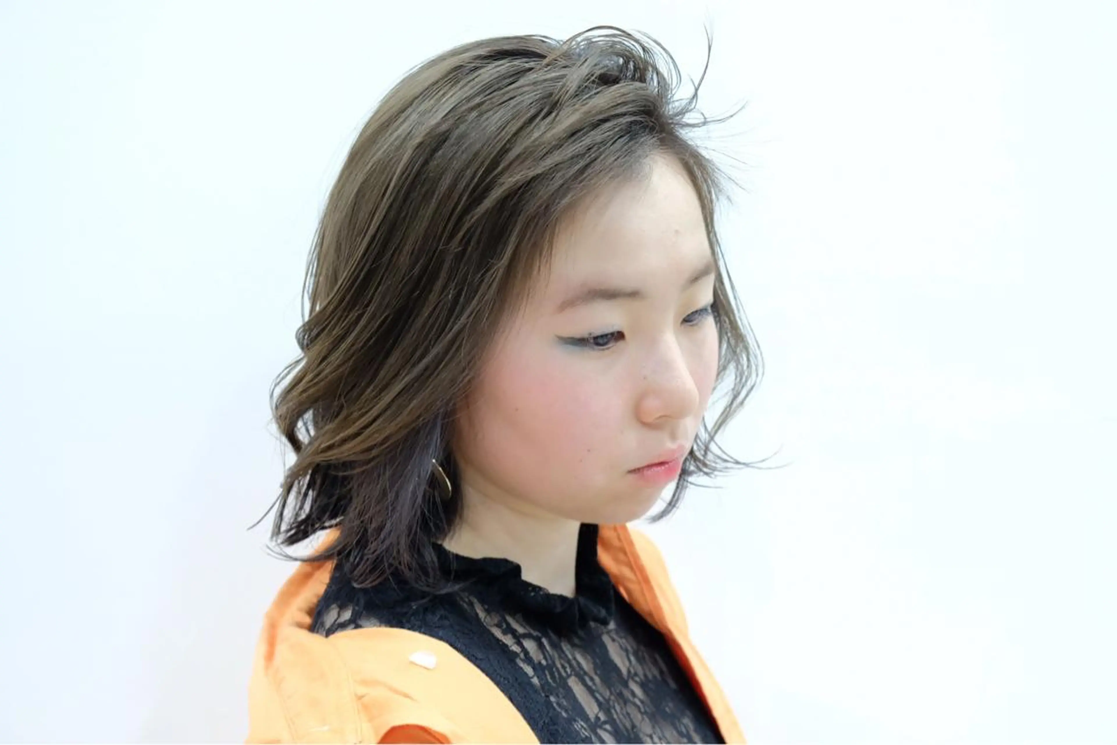 ミディアム カラー アッシュ ブルーカラー nambu-GARDEN所属・高橋 美波のヘアスタイル