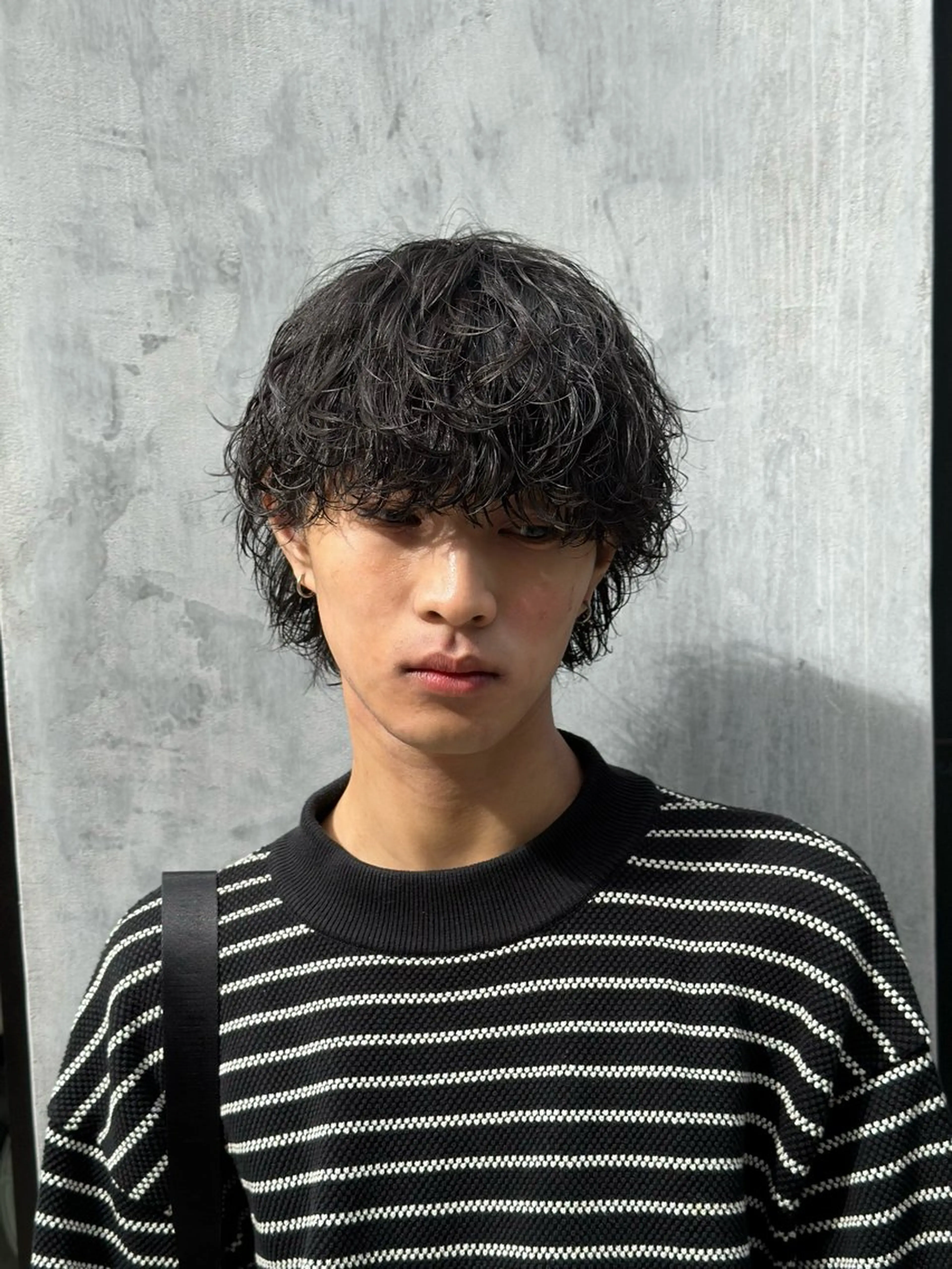 パーマ メンズ マッシュウルフ マッシュ メンズパーマ メンズウルフカット ウルフカット 33〖SASA〗大阪店所属・西野 翔太のヘアスタイル
