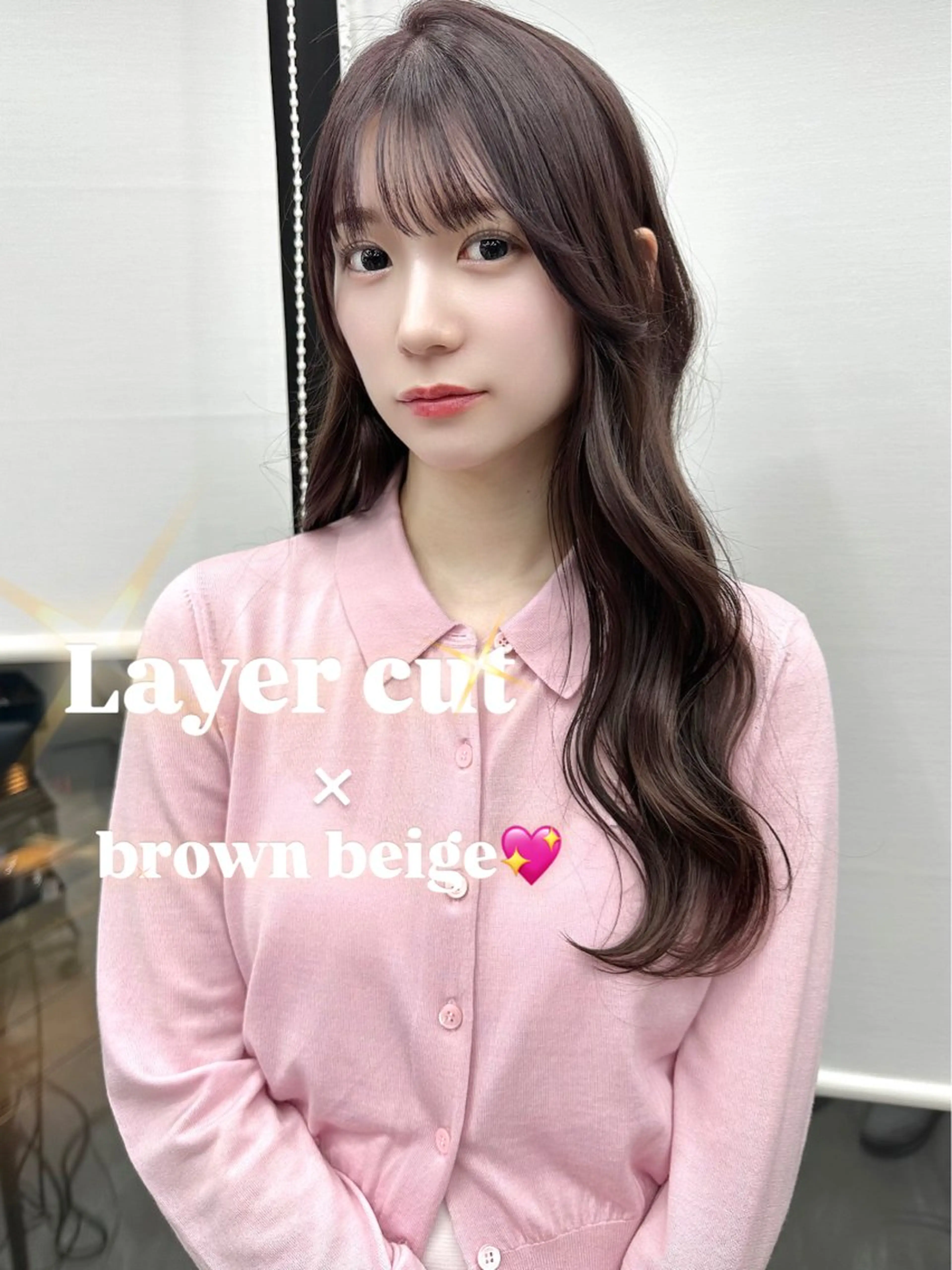 ロング ロングレイヤー くびれヘア 顔まわりレイヤー 韓国風ヘア レイヤーカット カット ヘアカラー トリートメント 韓国風/ワンホンヘア 髪質改善/MaCoのヘアスタイル