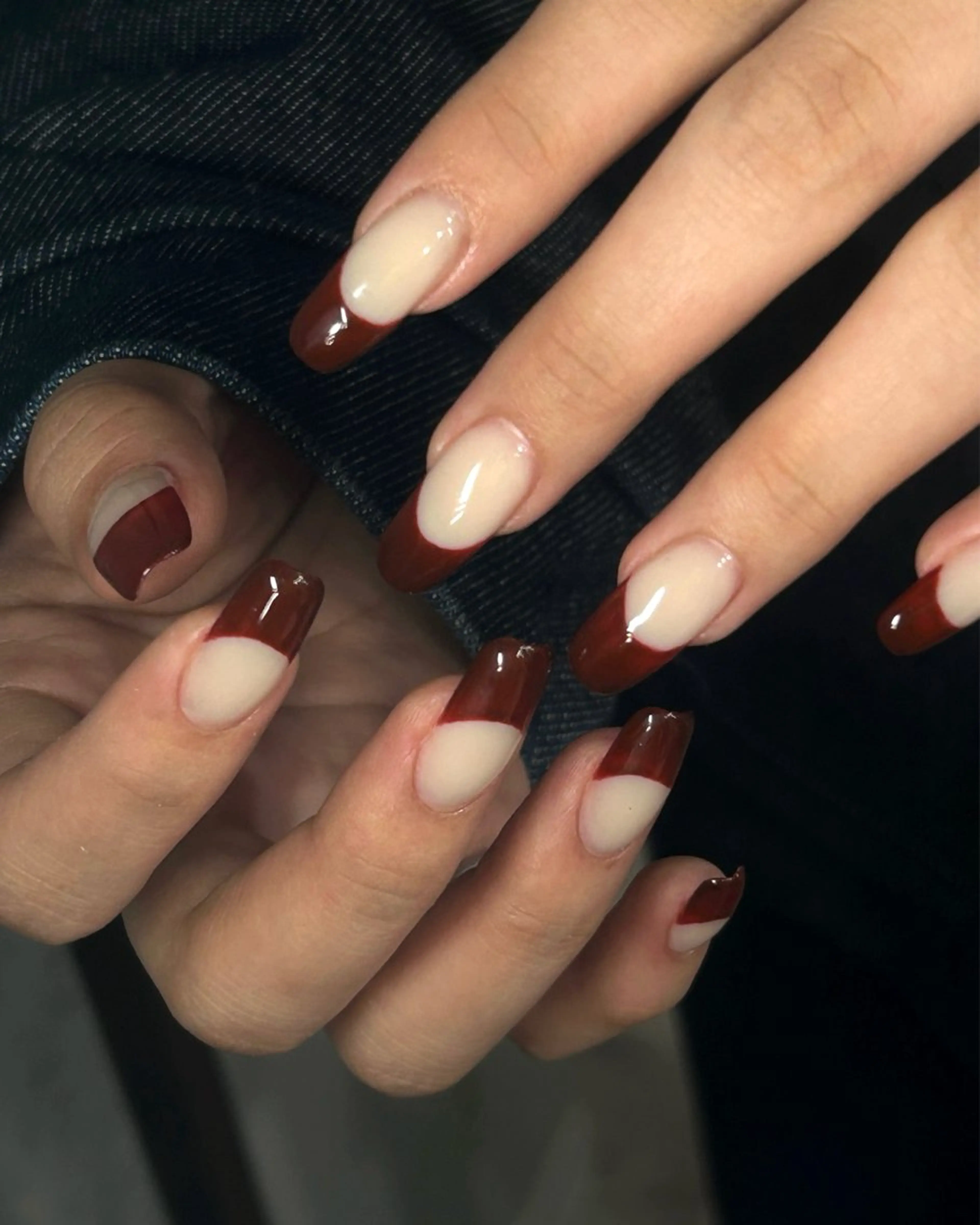 ネイル ハンドネイル Haluca 長さ出し🍀のネイルデザイン