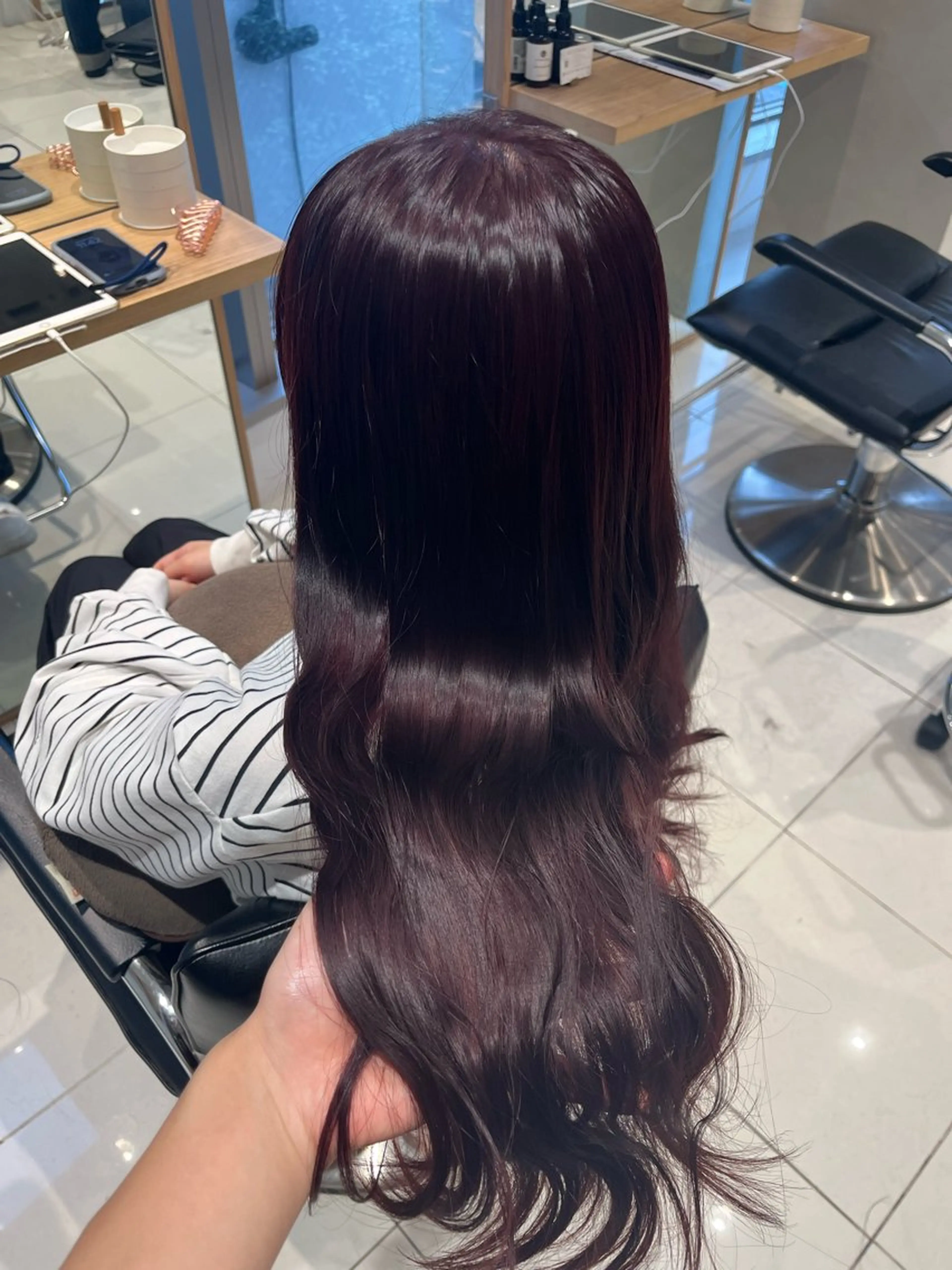 ロング ヘアカラー トリートメント ヘアセット 艶髪/暖色カラー/ ◎RUKI.のヘアスタイル