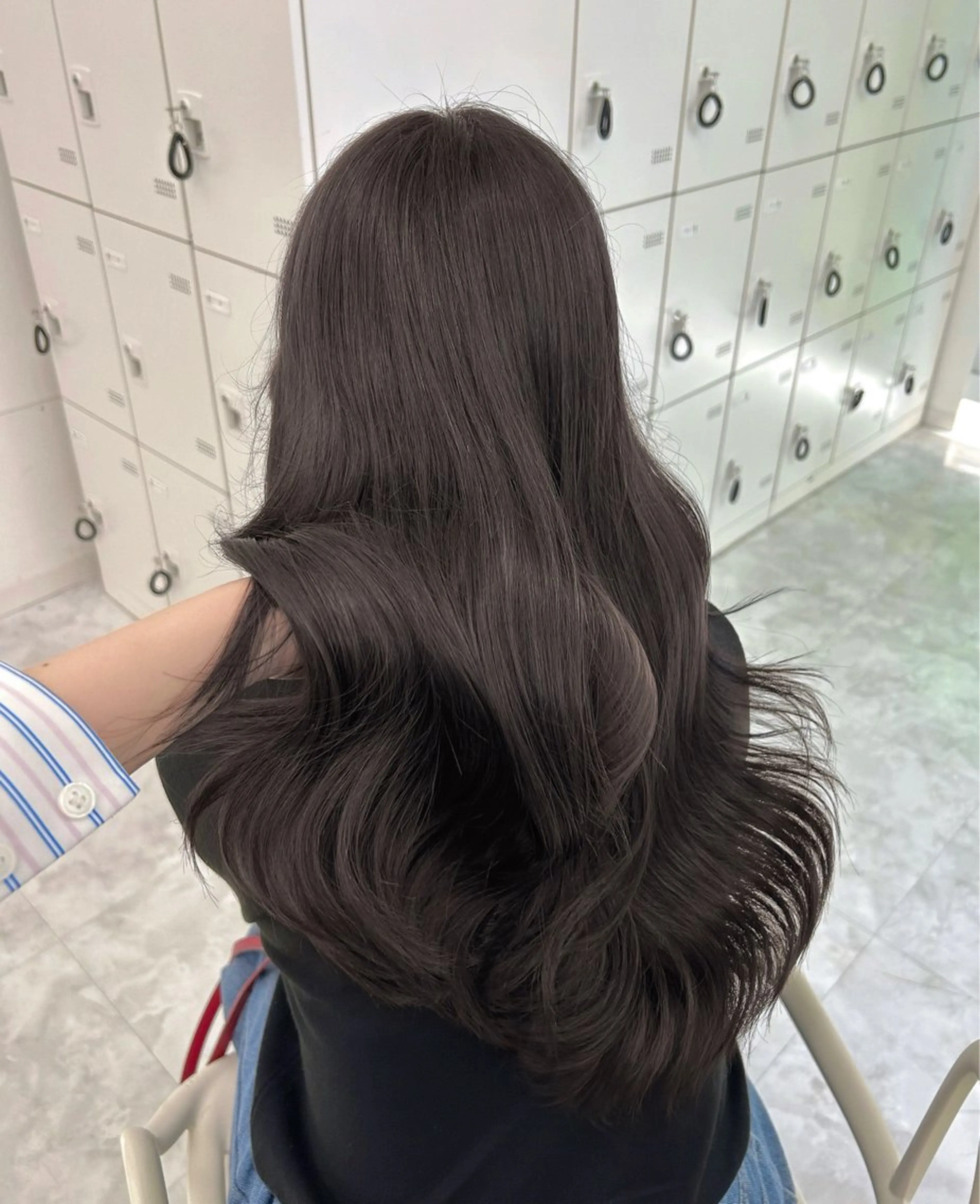 ロング ヘアカラー ヘアセット 🤍上品韓国ガーリー 🤍ひとみ🤍のヘアスタイル