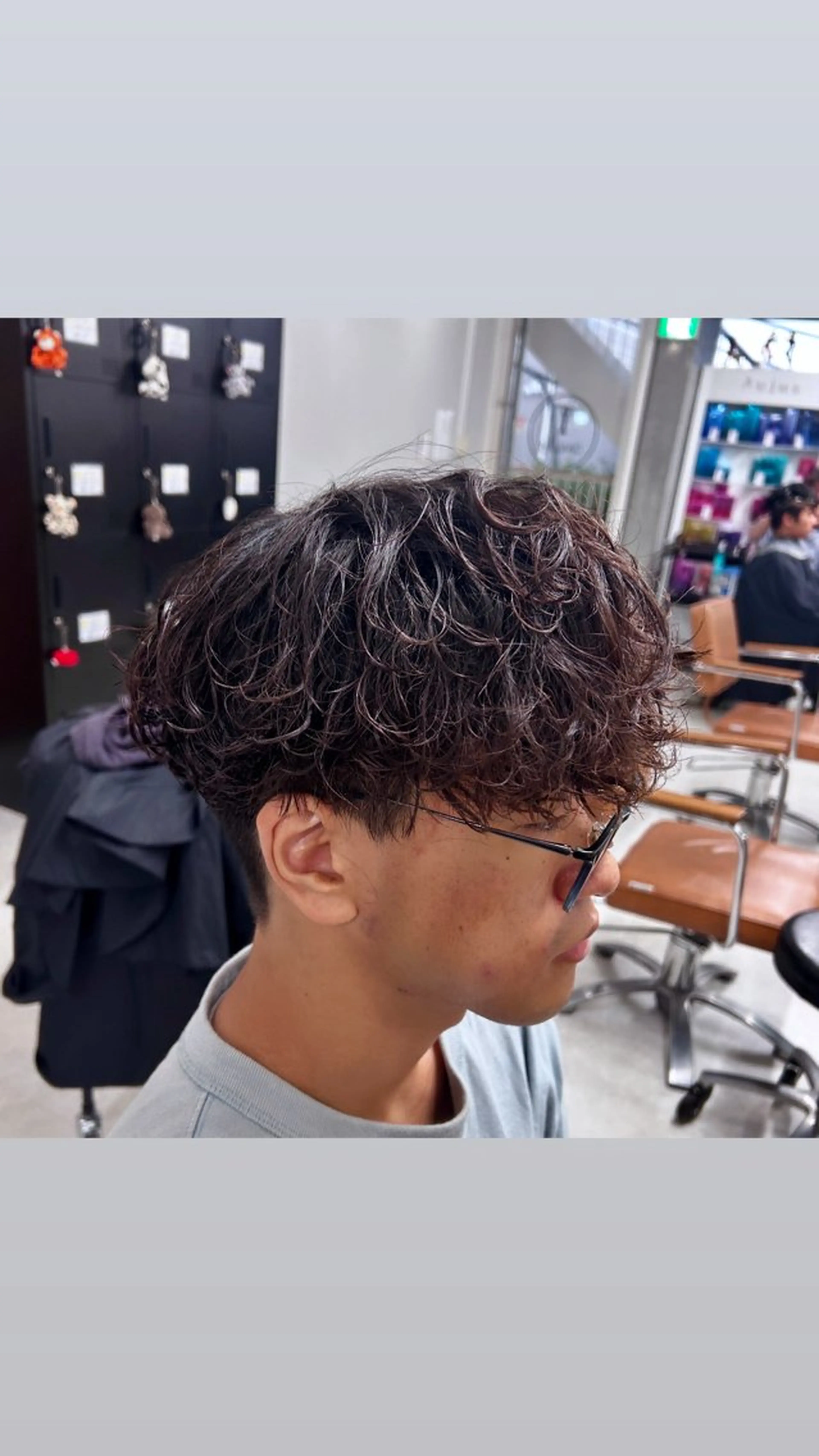 パーマ メンズ カット パーマ トリートメント ヘッドスパ ヘアセット カズキ🌼曲がる縮毛 /くせ毛パーマのヘアスタイル