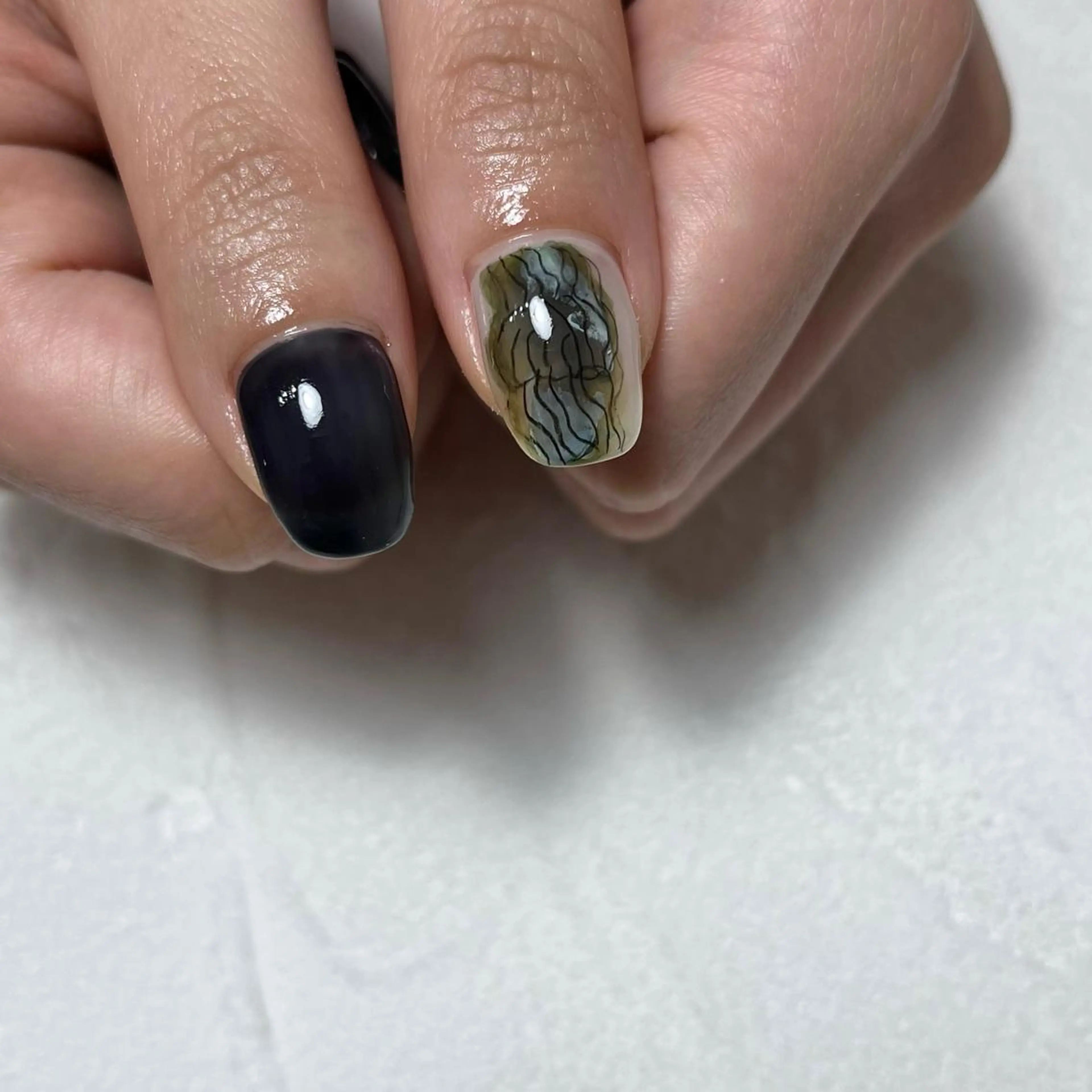 ネイル 持ち込み ハンドネイル nail salon O (en)所属・vegh. nail／阿波座のネイルデザイン
