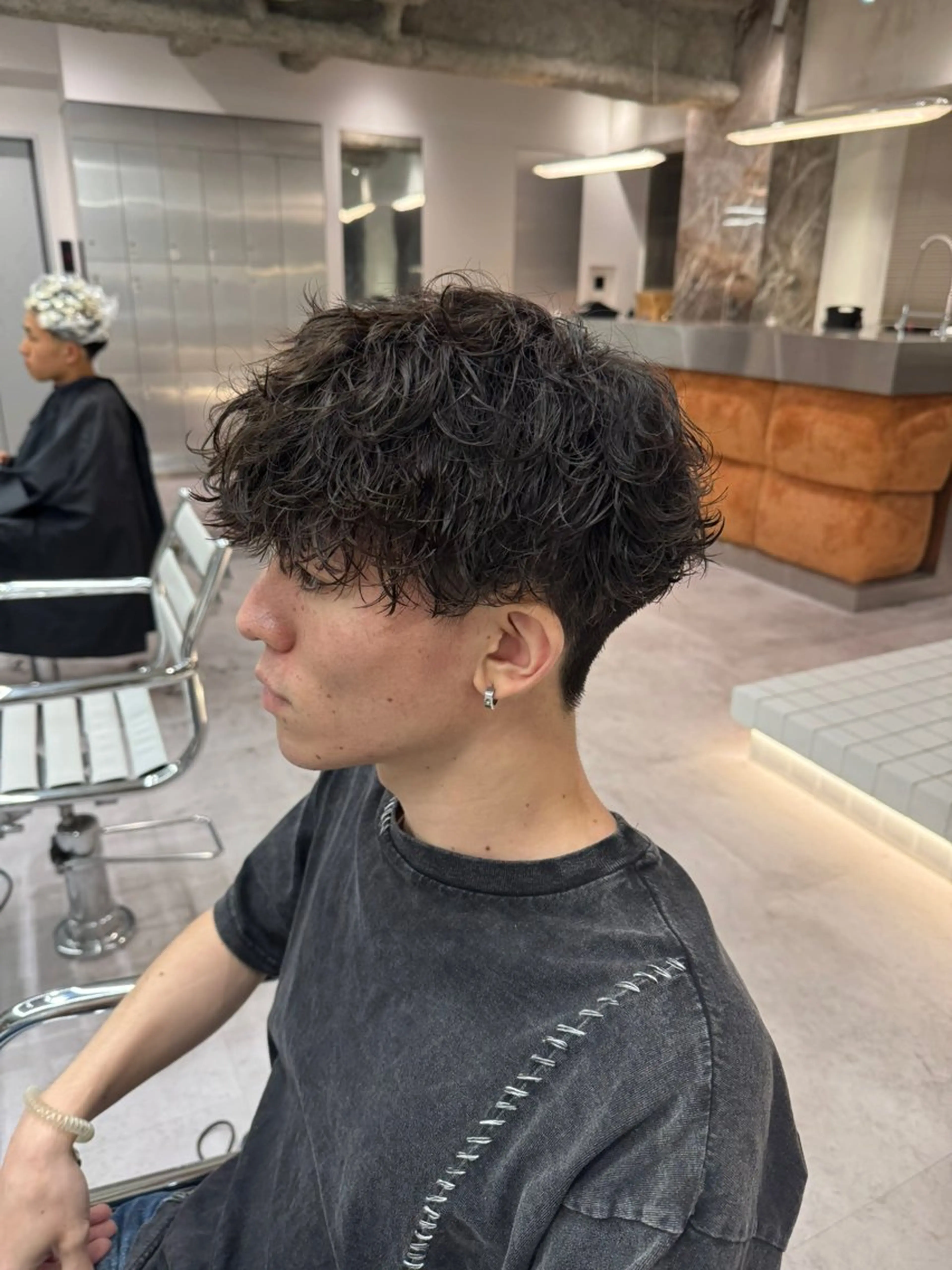 パーマ メンズ メンズパーマ 波巻きパーマ メンズサロンU所属・ブリーチ/パーマ特化 片平和寿のヘアスタイル