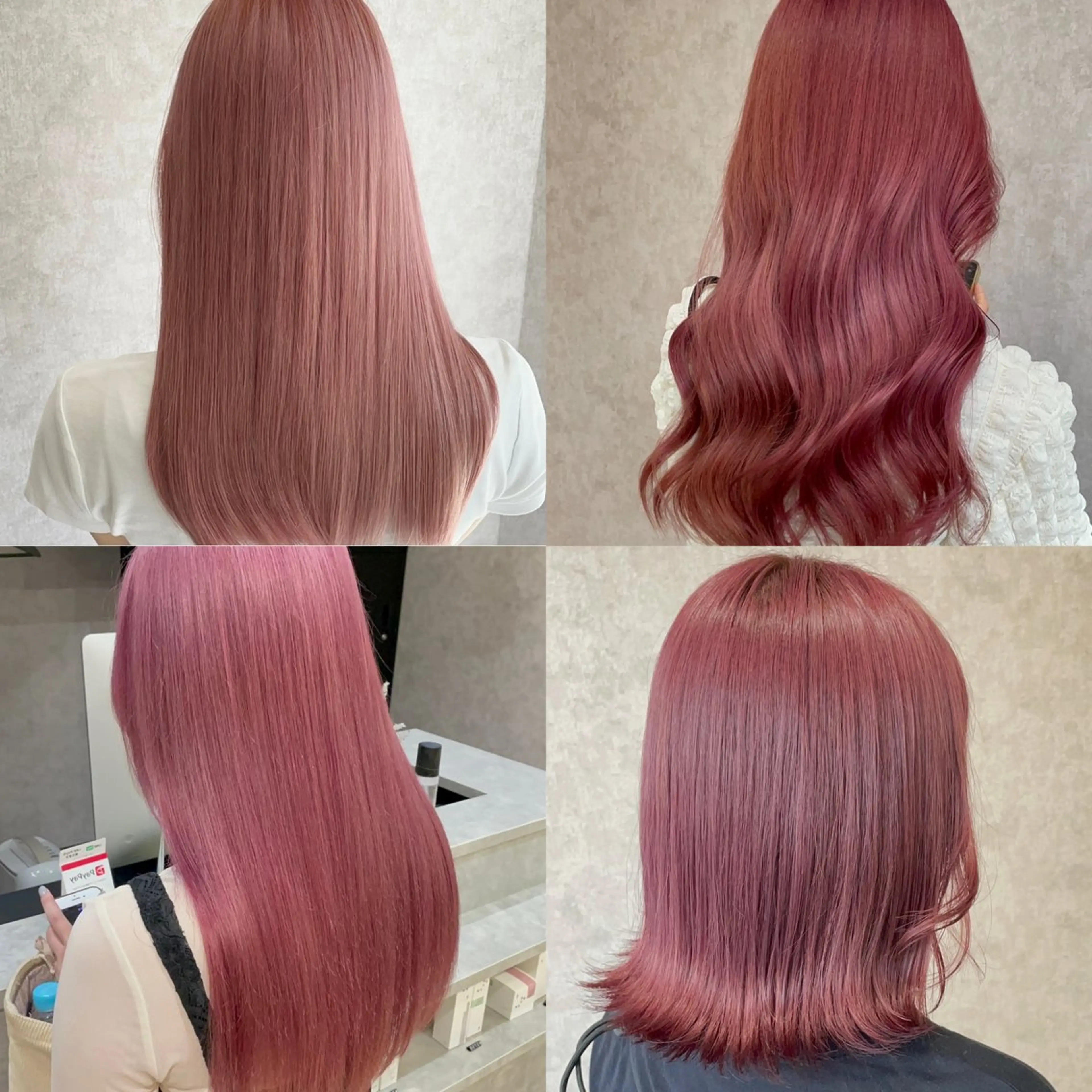 セミロング カラー ブリーチ ケアブリーチ 透明感カラー ピンクカラー Taku ／ケアハイトーンのヘアスタイル