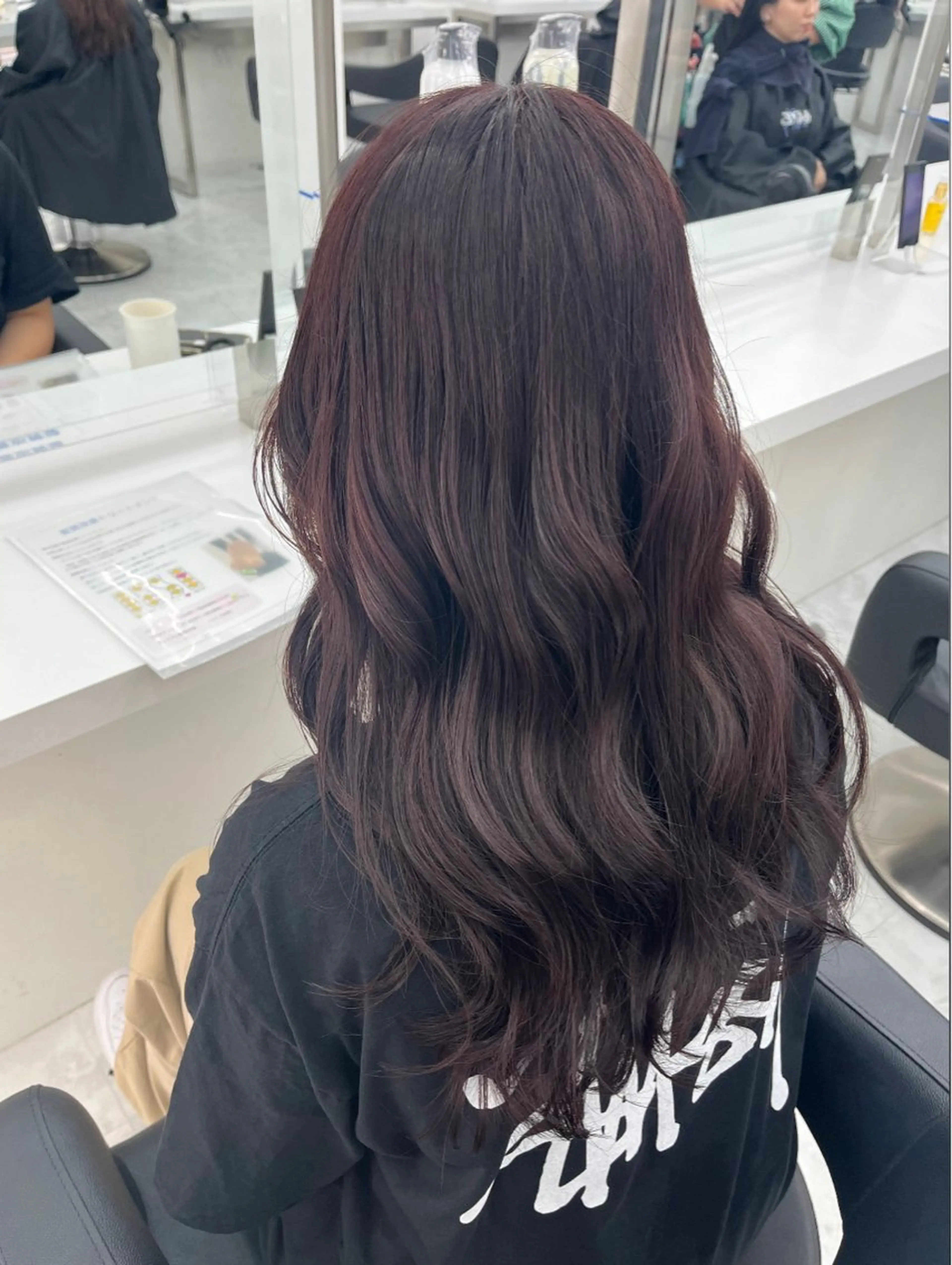 ロング カラー kazuki🍑韓国 トレンド暖色🫗のヘアスタイル