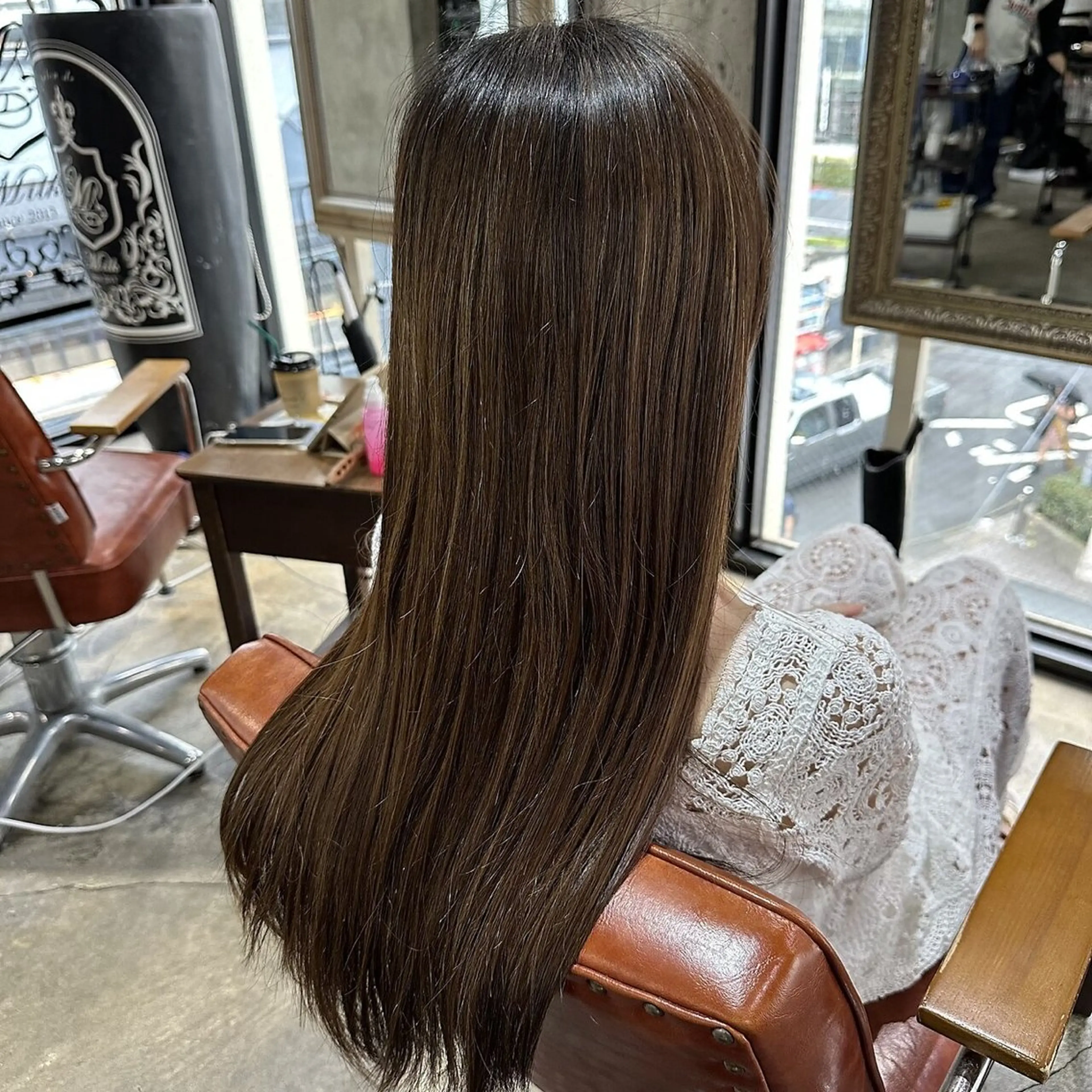 ロング ヘアカラー トリートメント 【💎ツヤ髪💎】 ダメージレスカラー✨のヘアスタイル