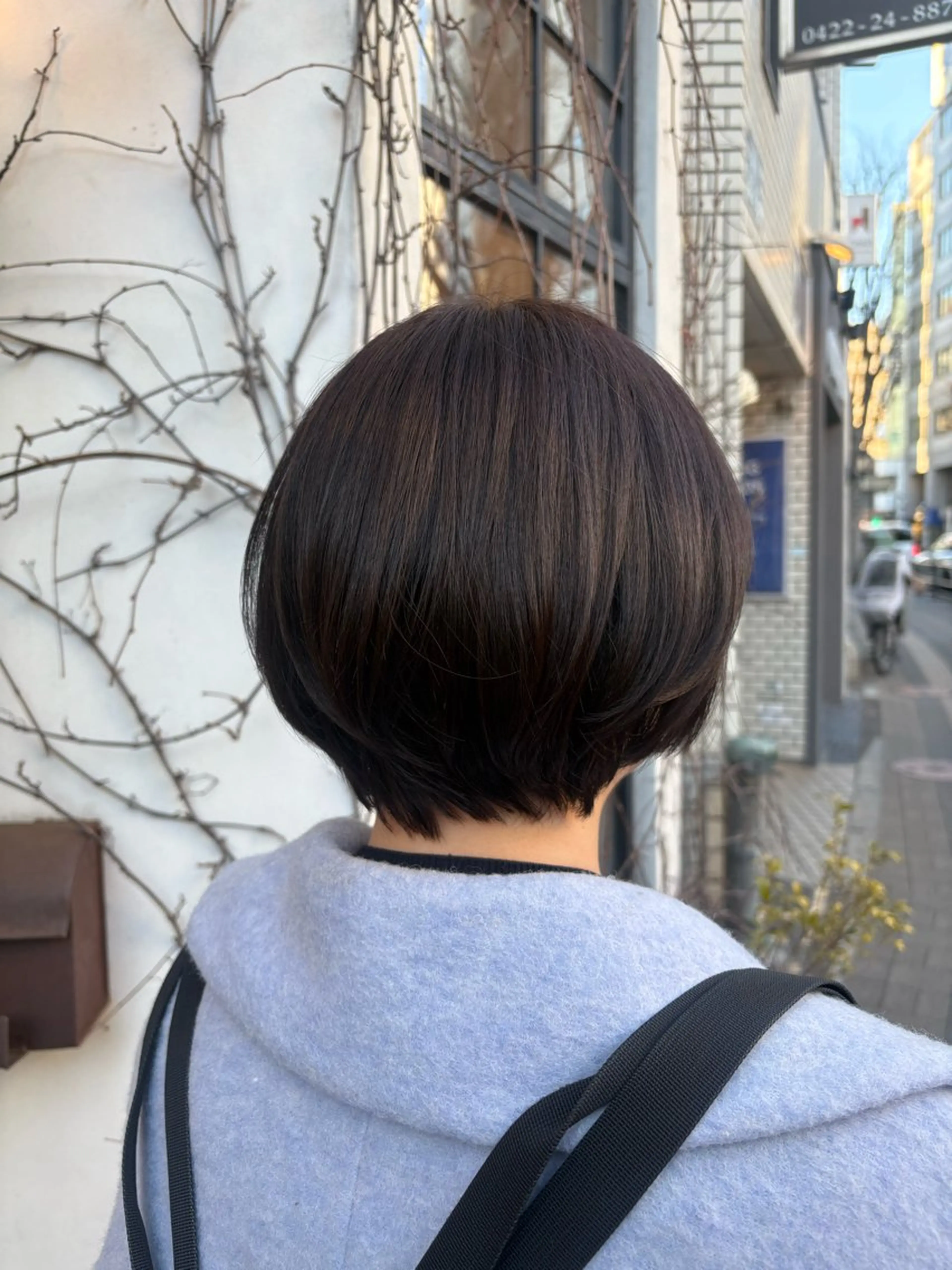 骨格似合わせショートカットとケアカラーのメニューですの写真