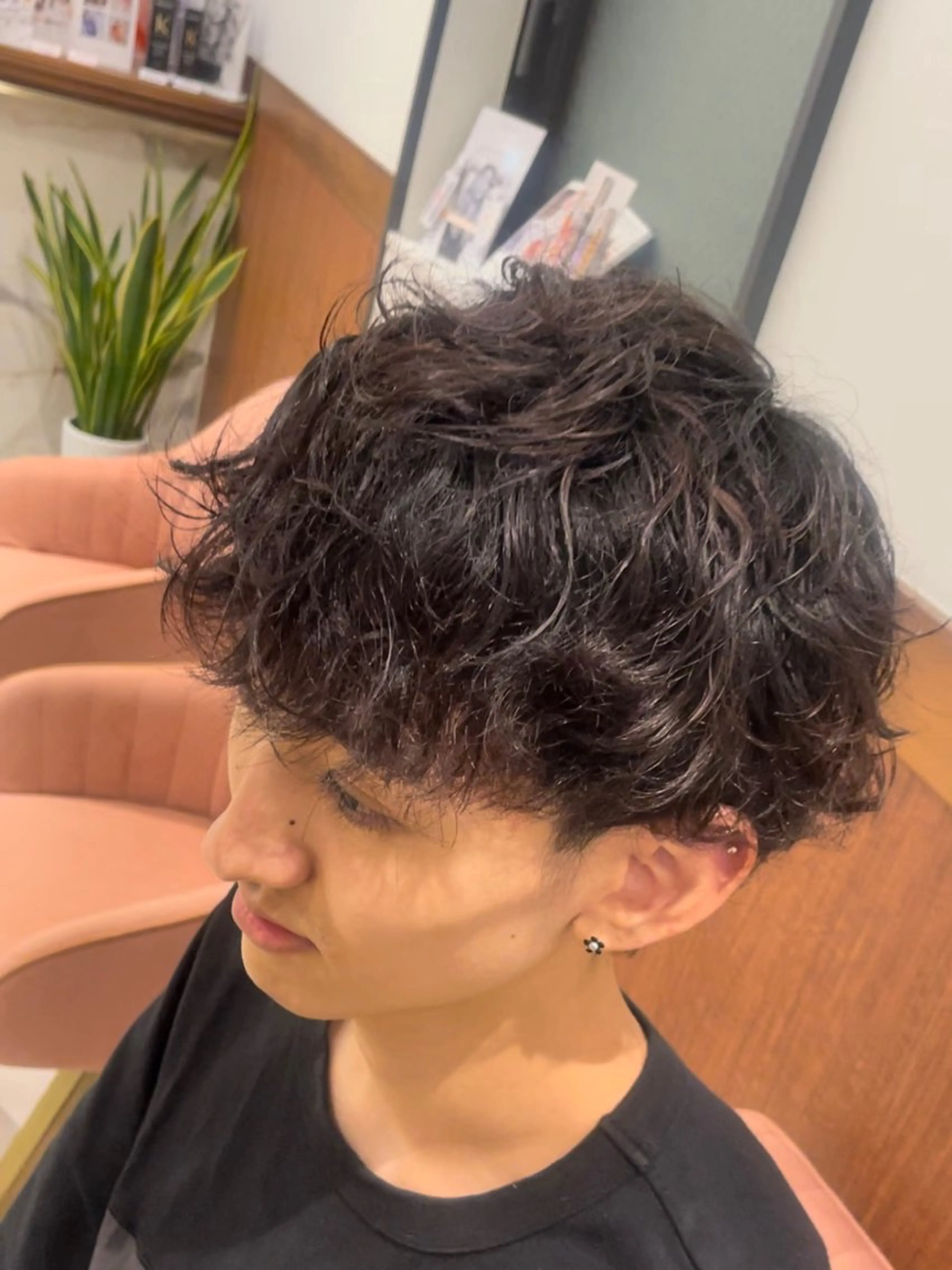 パーマ メンズ 朱宮 雄大のヘアスタイル