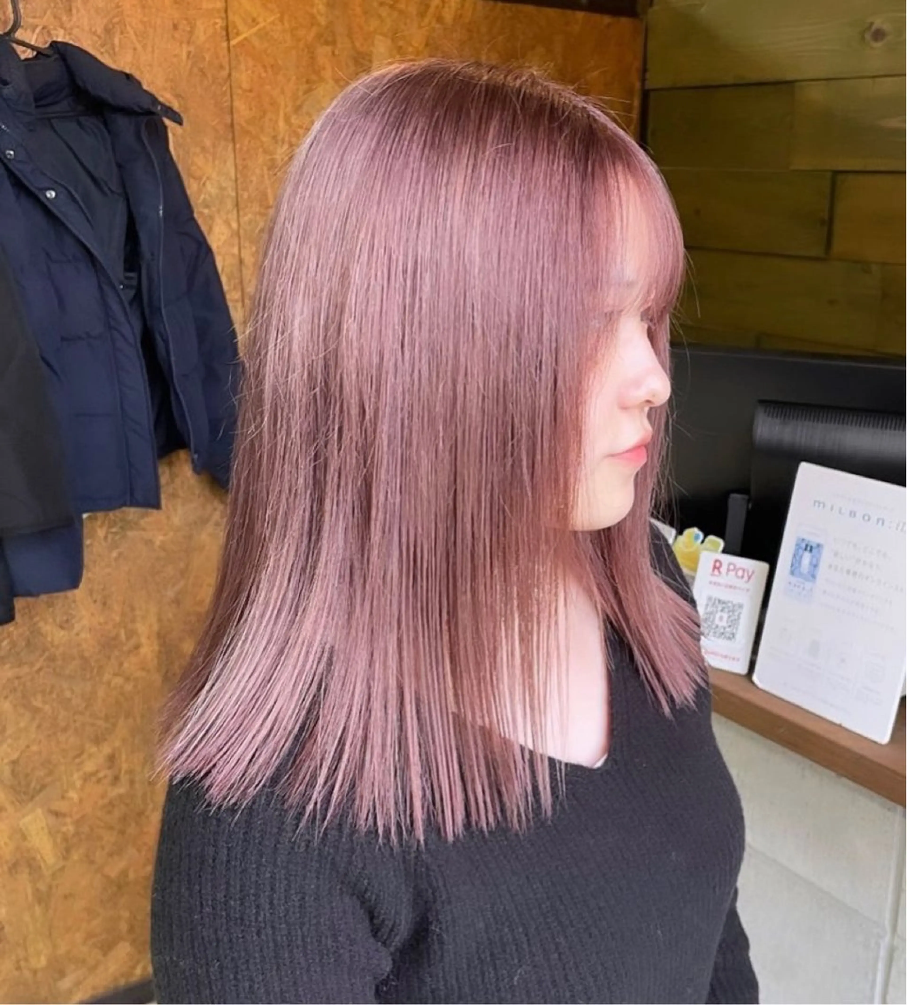 セミロング カラー ブリーチ ブルーカラー ダブルカラー グラデーションカラー ハイライトカラー 💈Blanco💈 カラー&ケア🌈のヘアスタイル