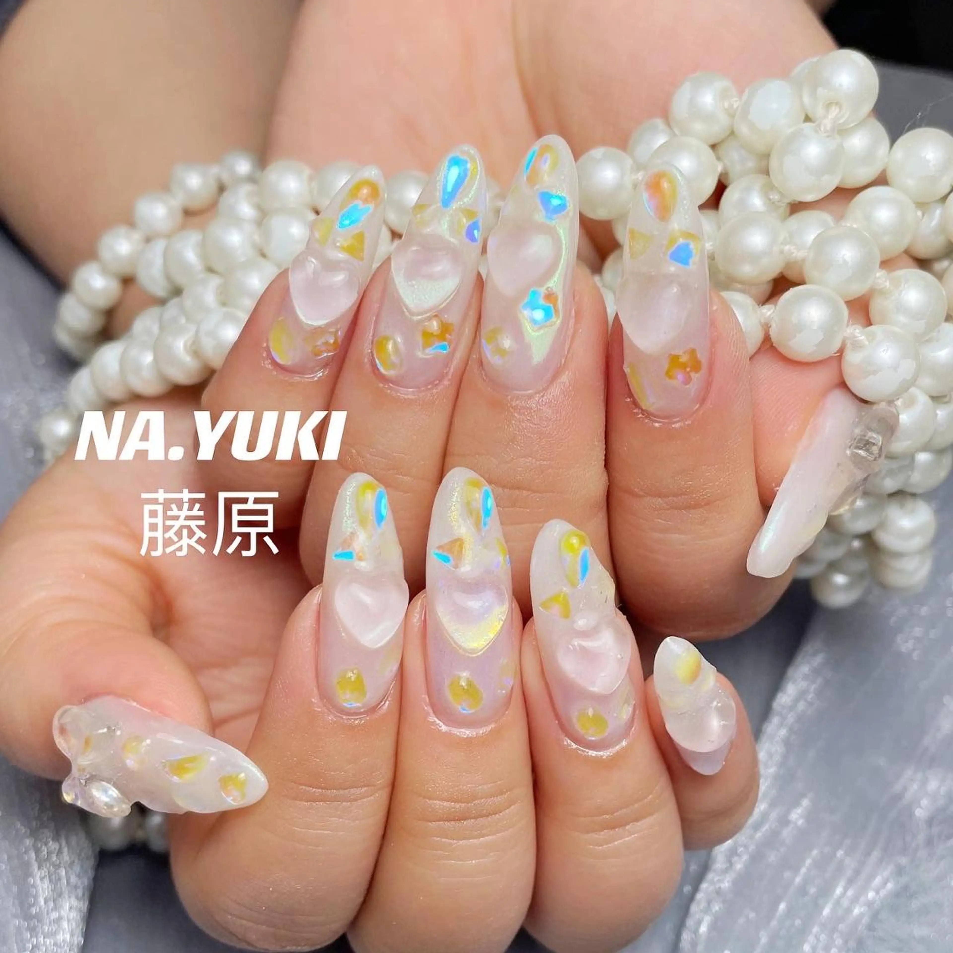 ネイル ロング ハンドネイル ハンドケア ナユキNA.YUKI 池袋店のネイルデザイン