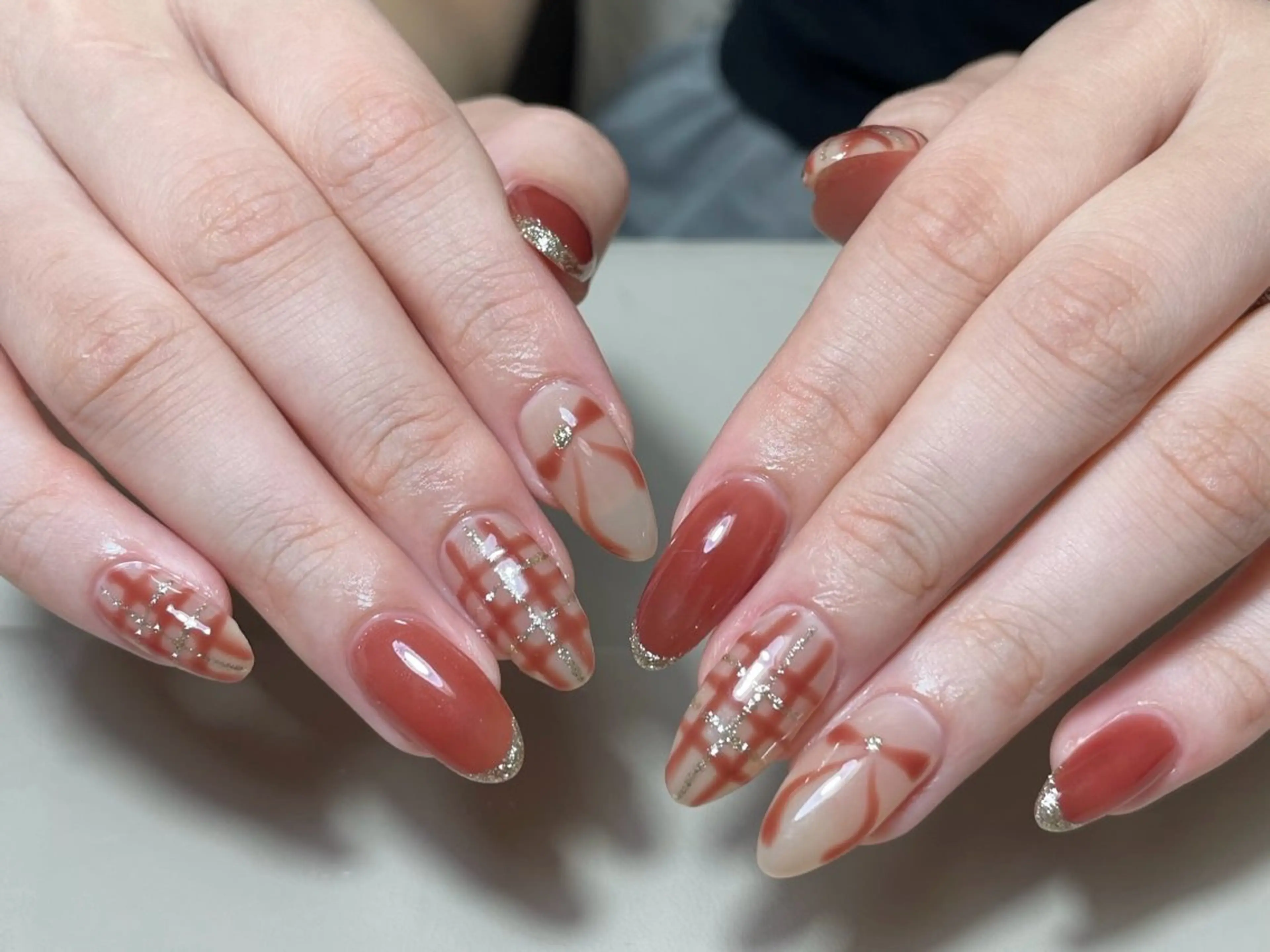 ネイル オーロラネイル チークネイル 長さ出し フットネイル フレンチネイル ハンドネイル ハンドケア J&C Nail Salon吉祥寺所属・YU KIのネイルデザイン