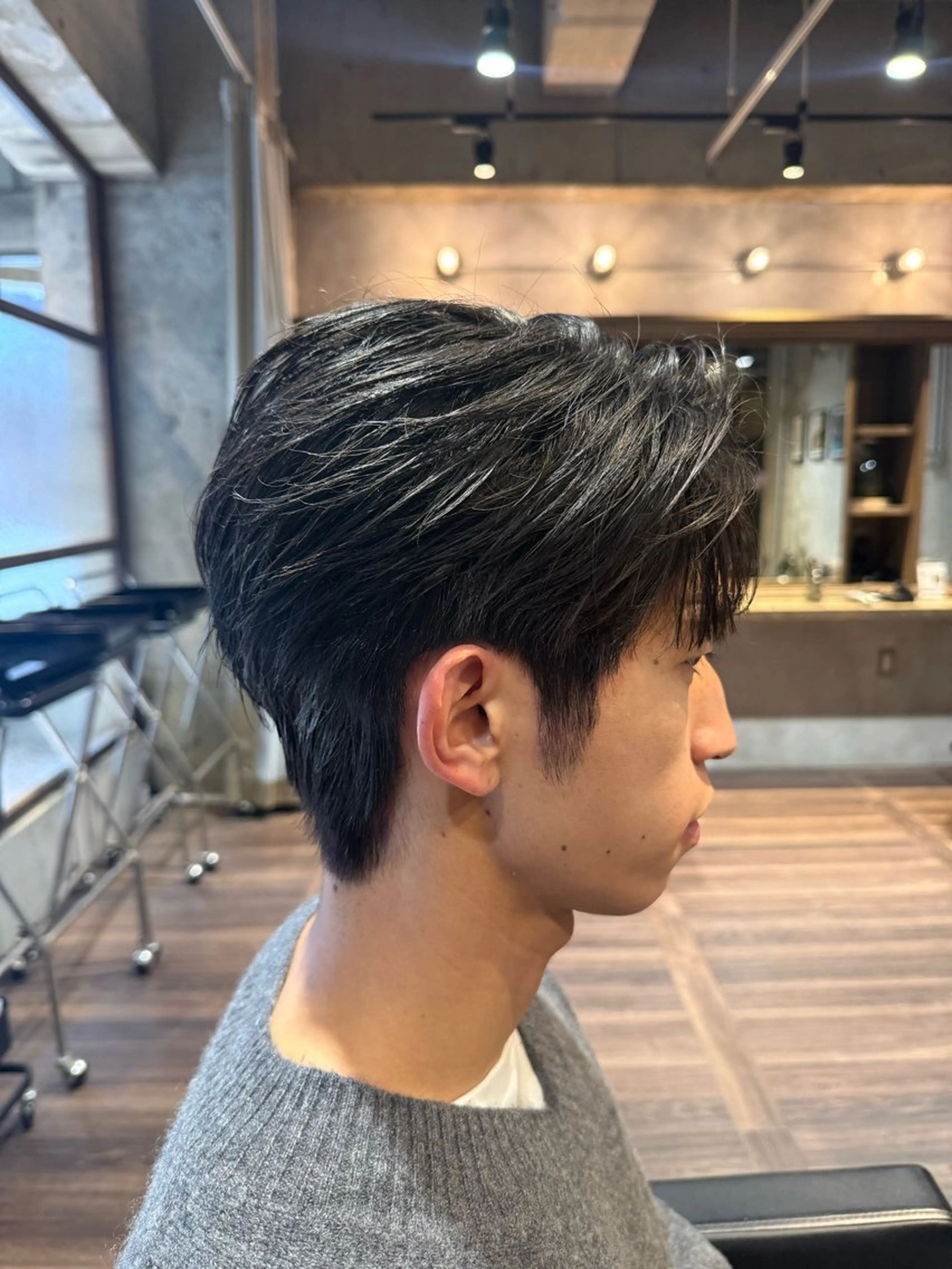 ショート パーマ メンズ ダウンパーマ メンズパーマ ニュアンスパーマ カット パーマ 縮毛矯正 メンズ/佐藤 恒輝のヘアスタイル