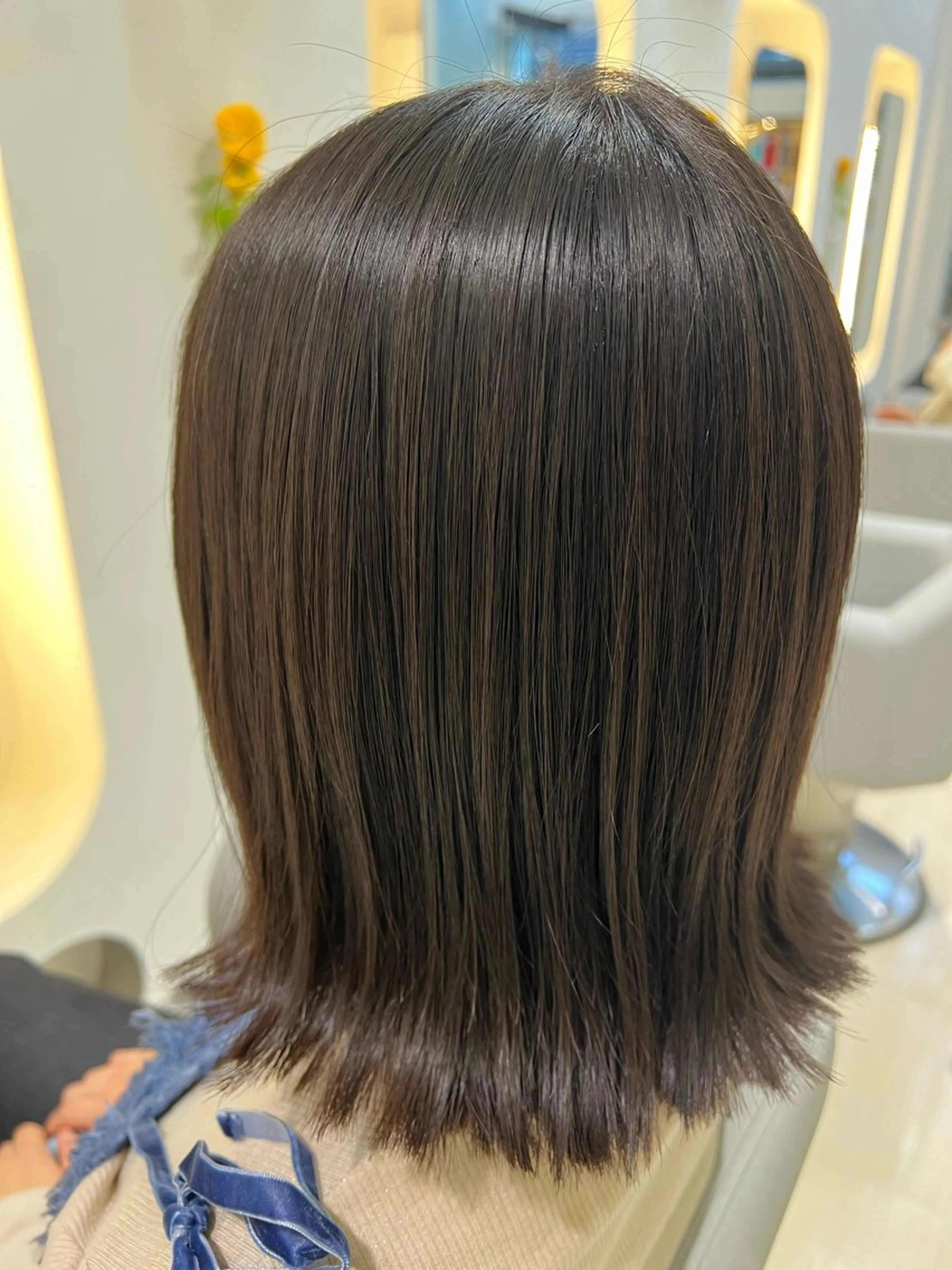 ミディアム カラー パーマ カット 堀井 凌平のヘアスタイル