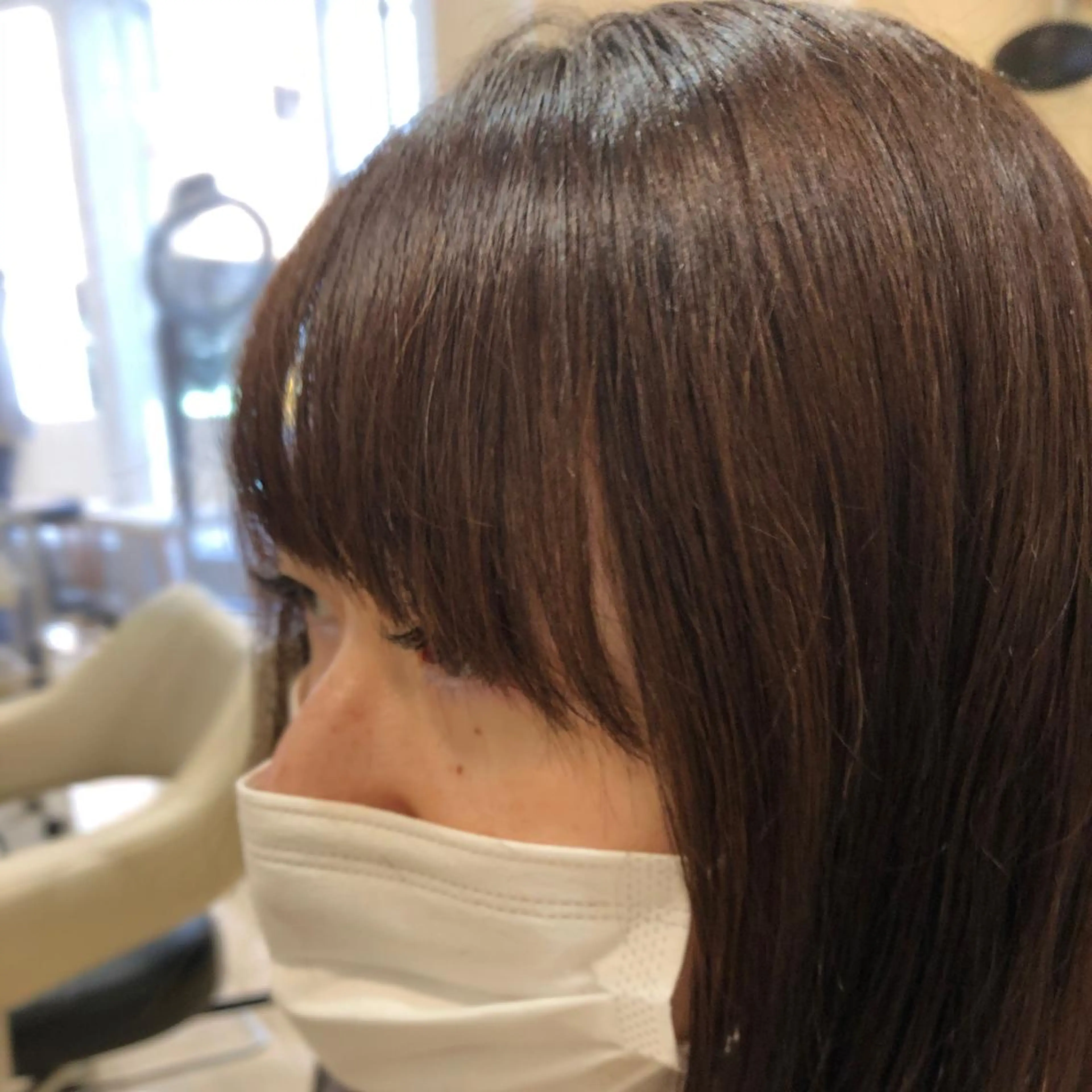 カット 縮毛矯正 カジサ ケイコのヘアスタイル