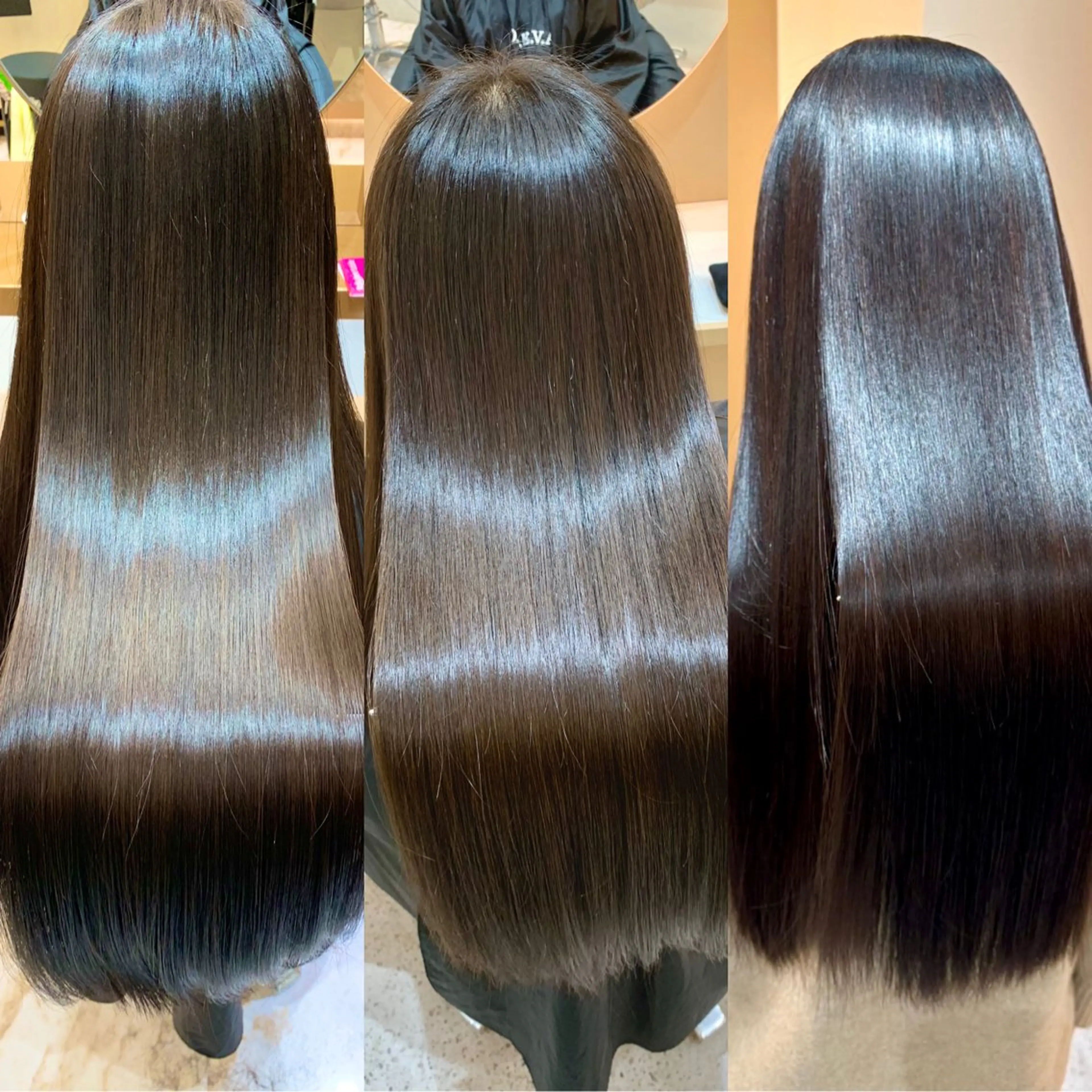 セミロング カラー パーマ 朝が楽になる🔴 縮毛矯正🍎カイトのヘアスタイル