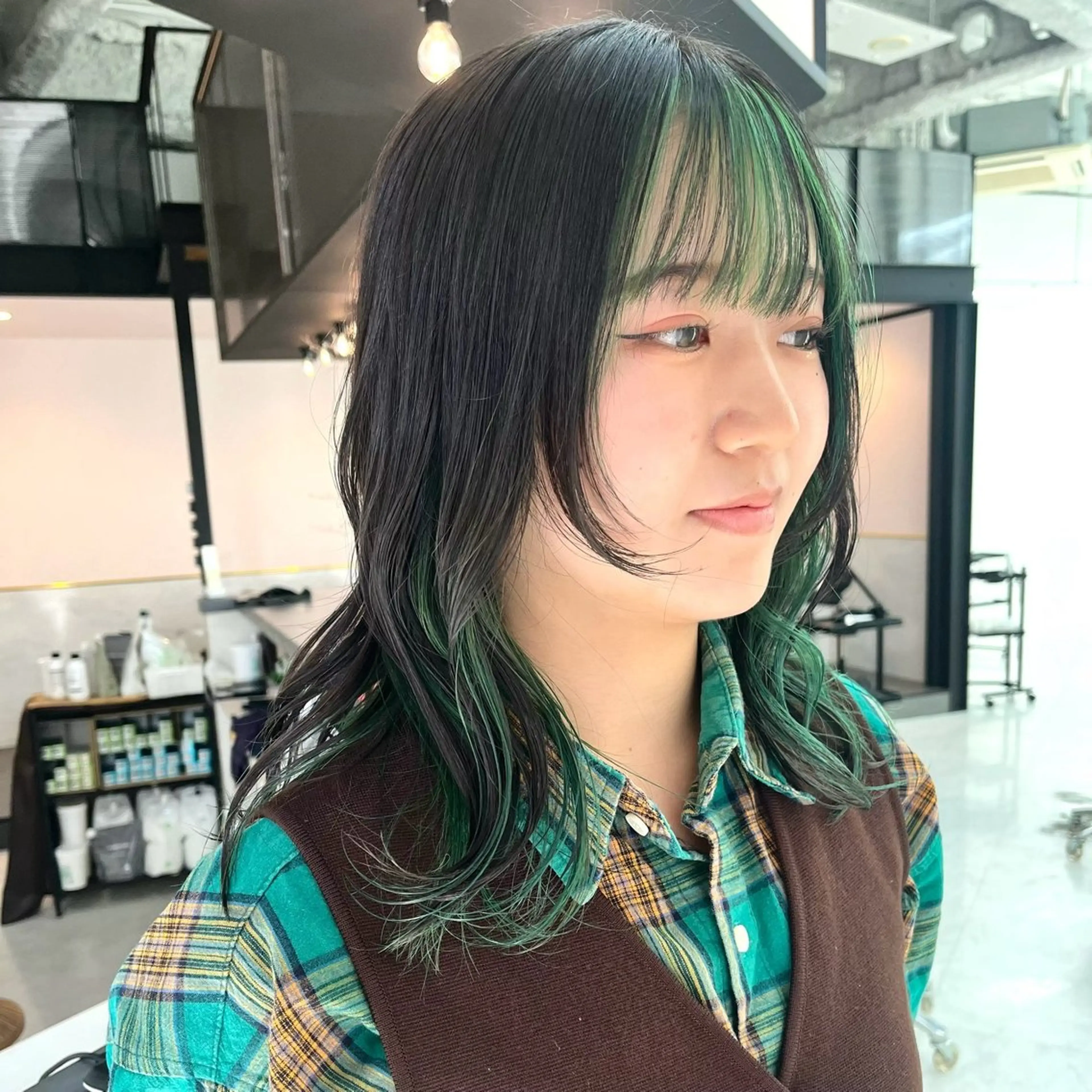 ミディアム カラー 🎀ハイトーン/艶 カラーKaRin🎀のヘアスタイル