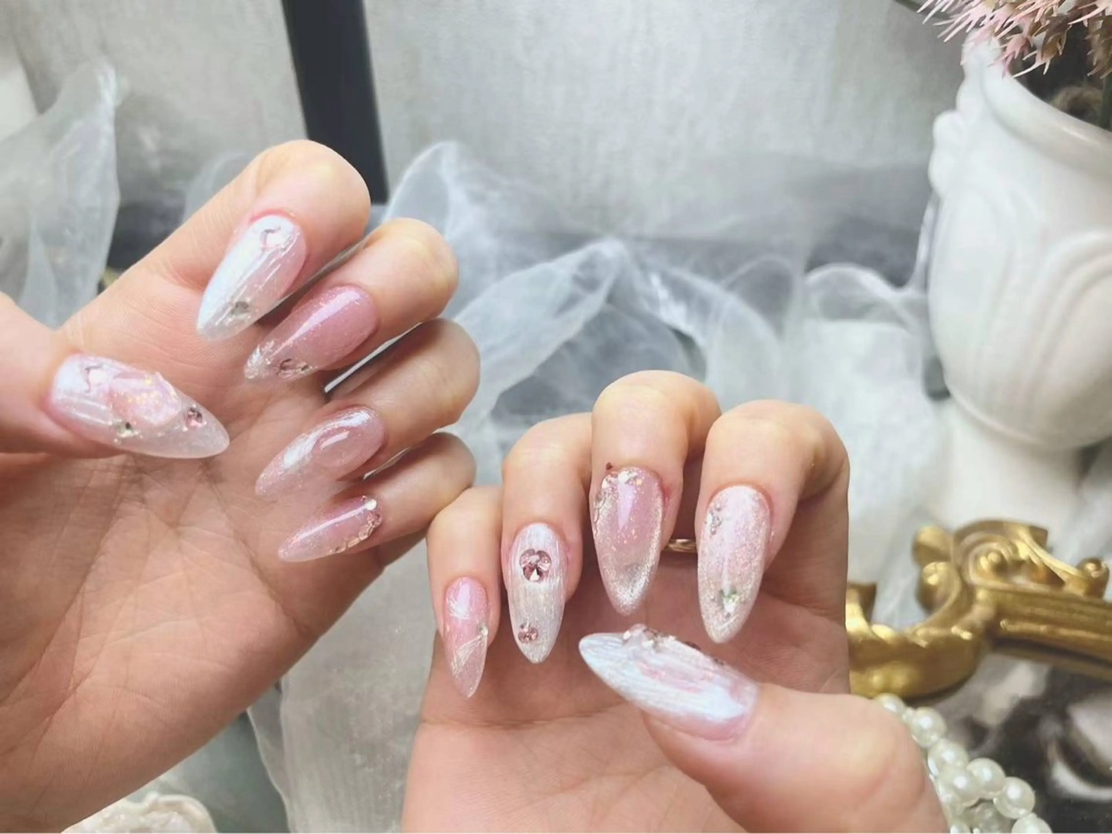 ネイル アートネイル フラワーネイル フットネイル ジェルネイル キラキラネイル Babarla nailのネイルデザイン