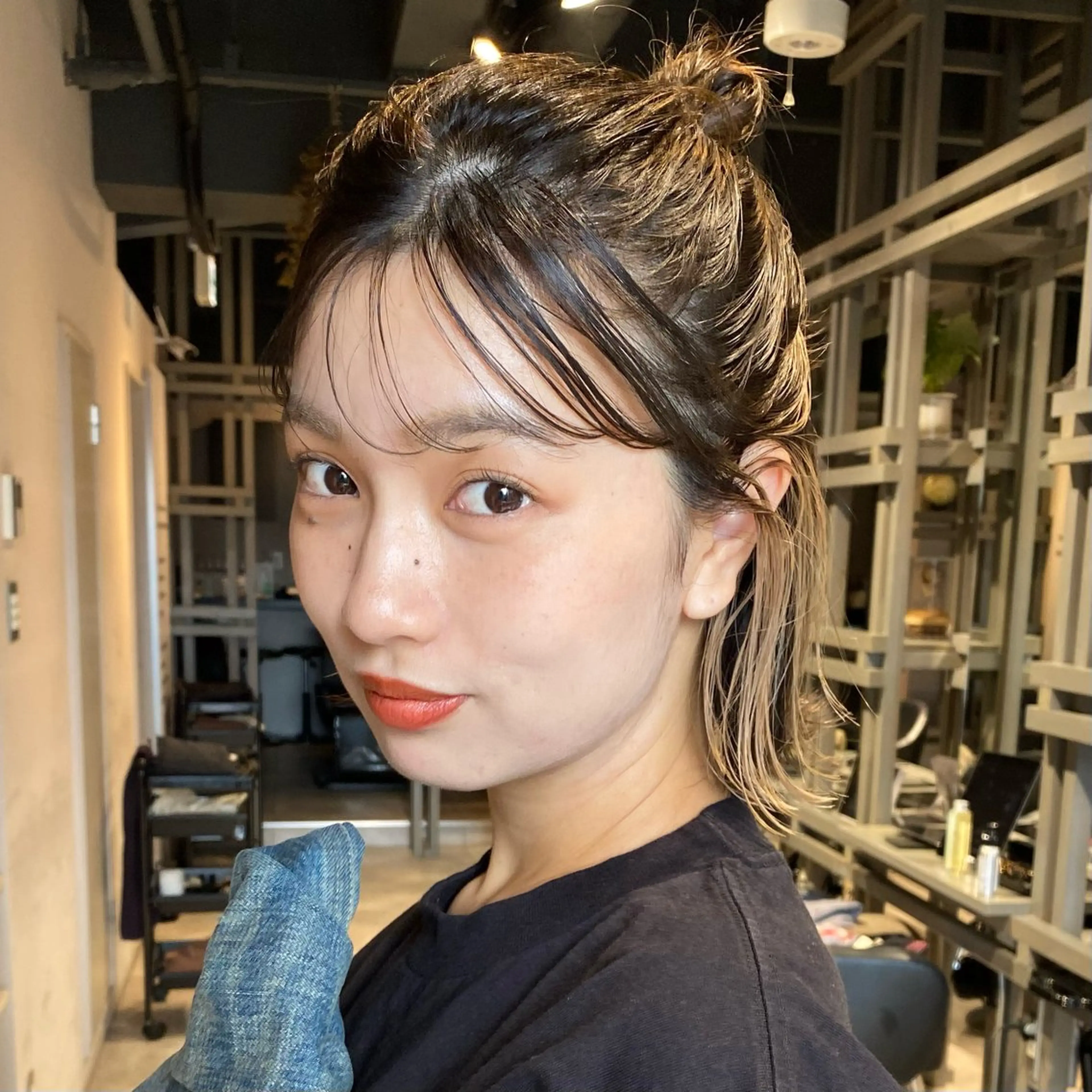 セミロング セミロングパーマ ハイライト 髪質改善 レイヤーカット また会いたくなる 美容師【KENTA】のヘアスタイル