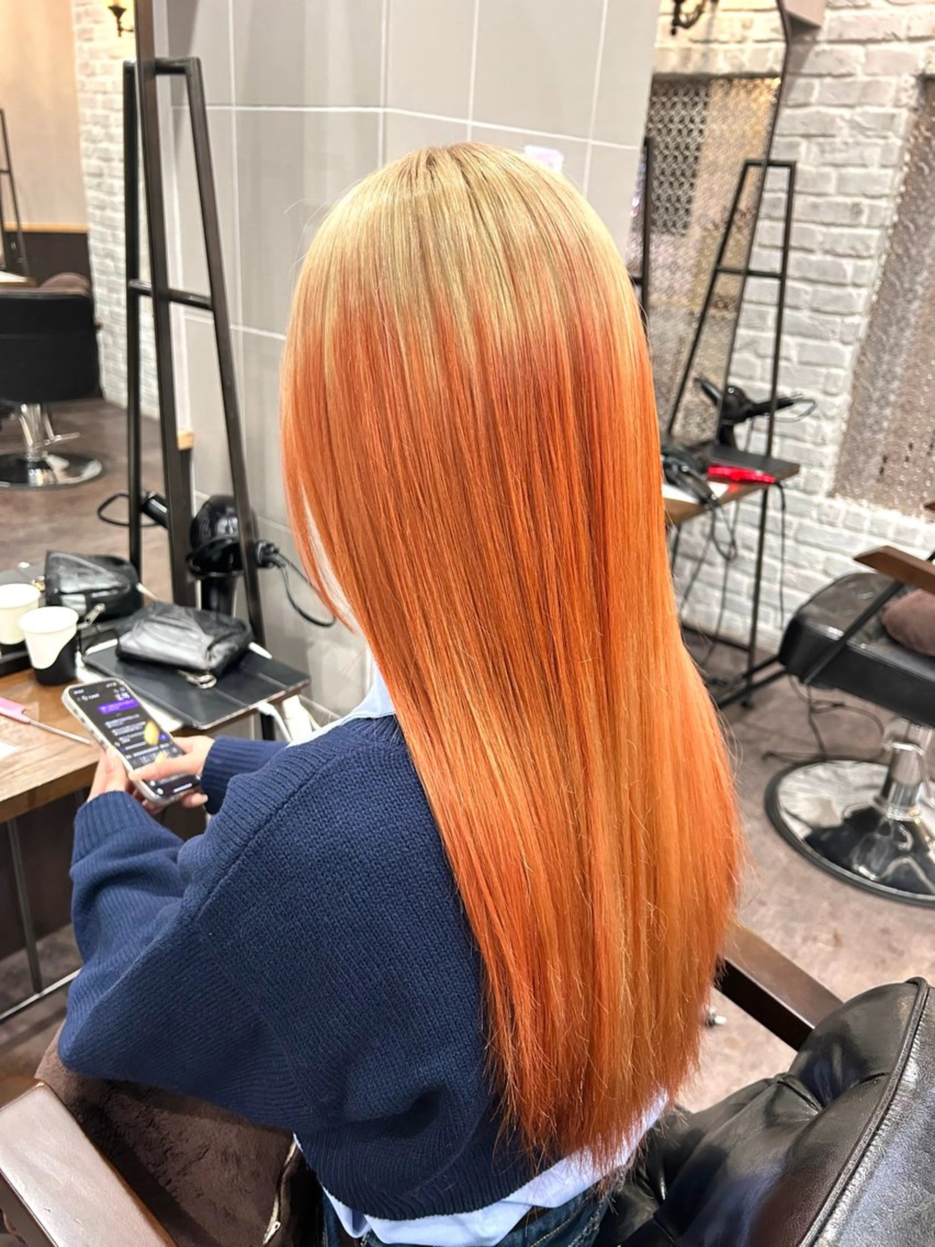ロング カラー ヘアカラー 🦄🩵YUNA 🩵🦄のヘアスタイル