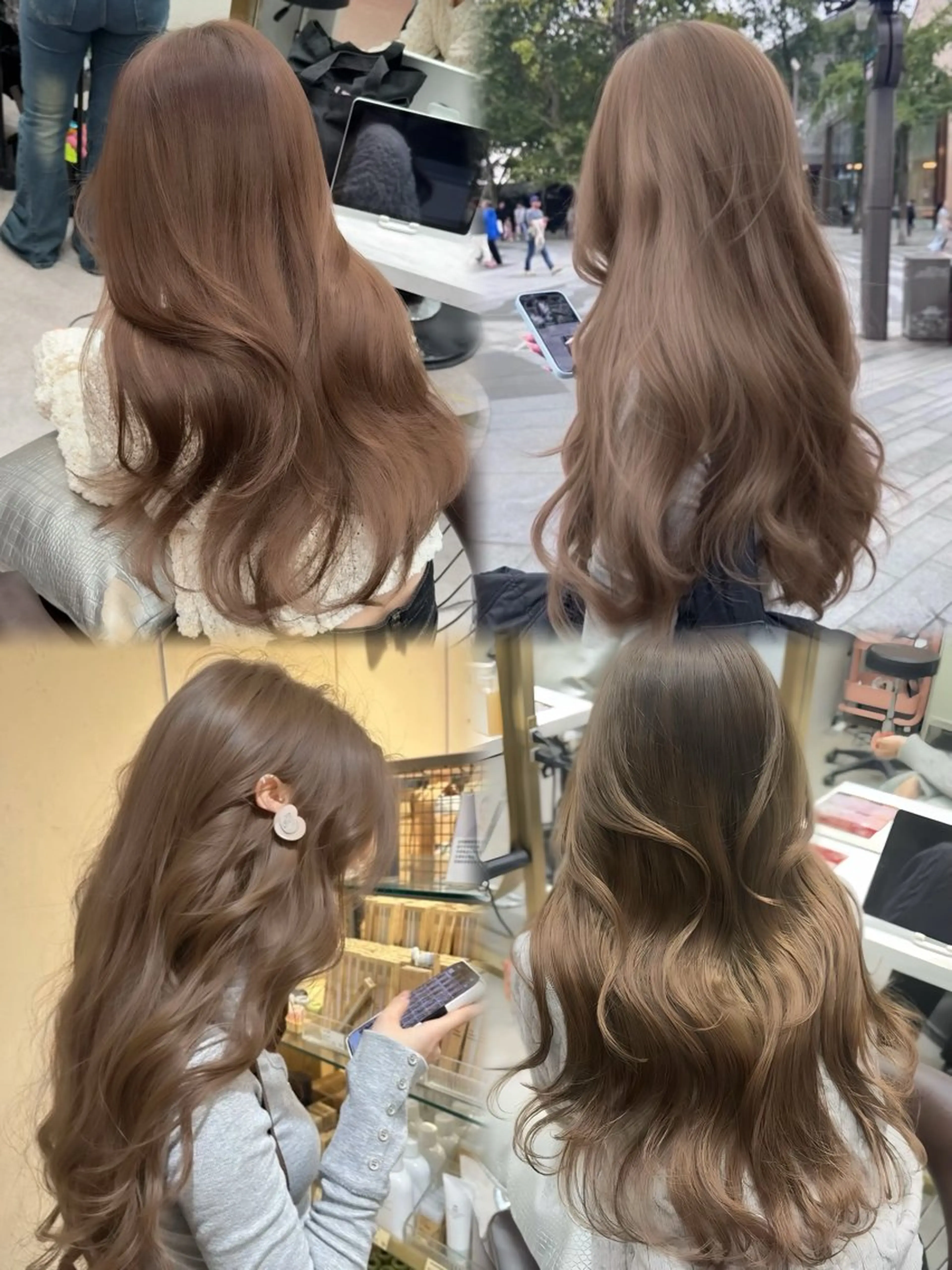 ロング カラー カット ヘアカラー トリートメント ブリーチなし レイヤーKYONのヘアスタイル