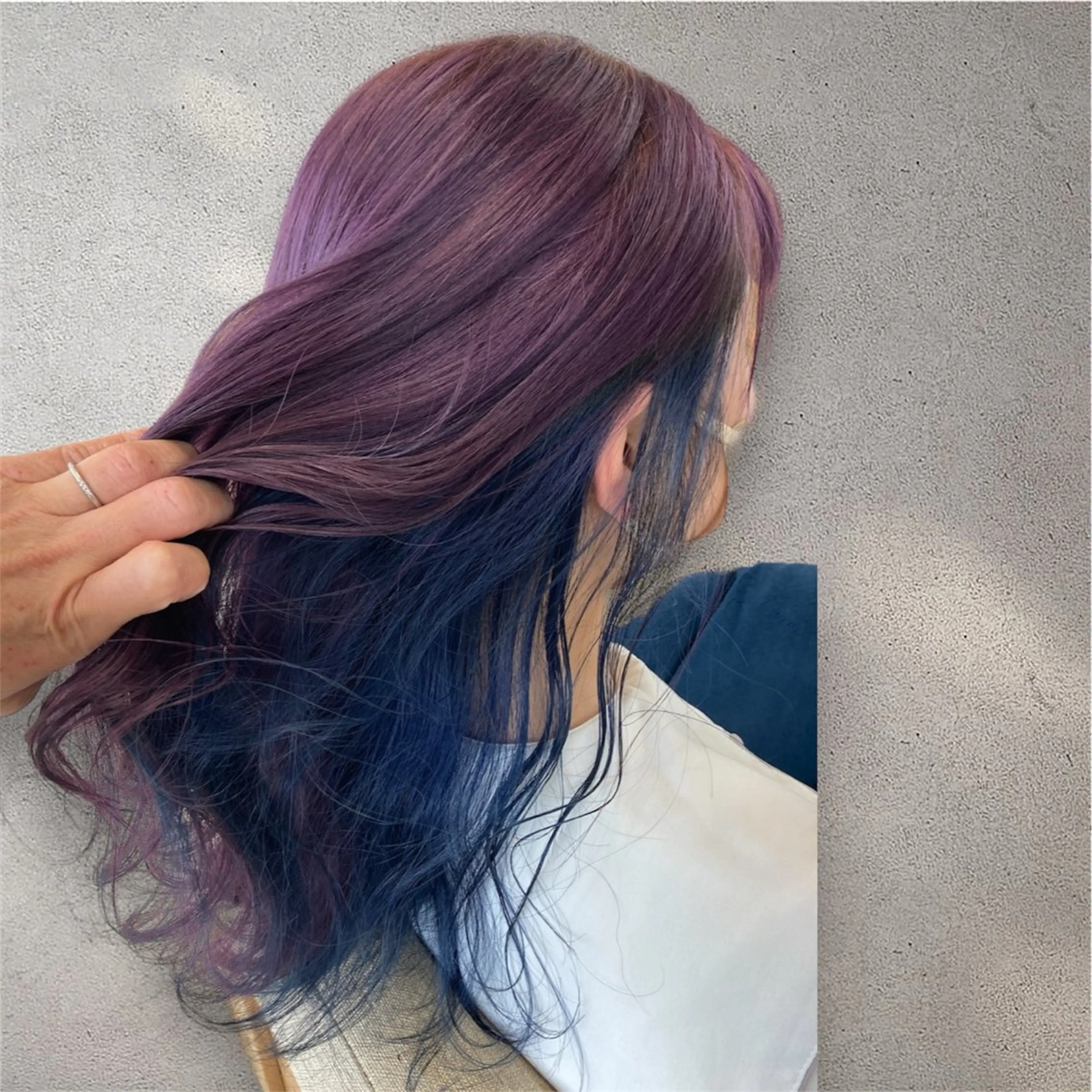 セミロング ヘアカラー トリートメント Bear Fruit 新潟店所属・美髪矯正／ 山田　千里のヘアスタイル