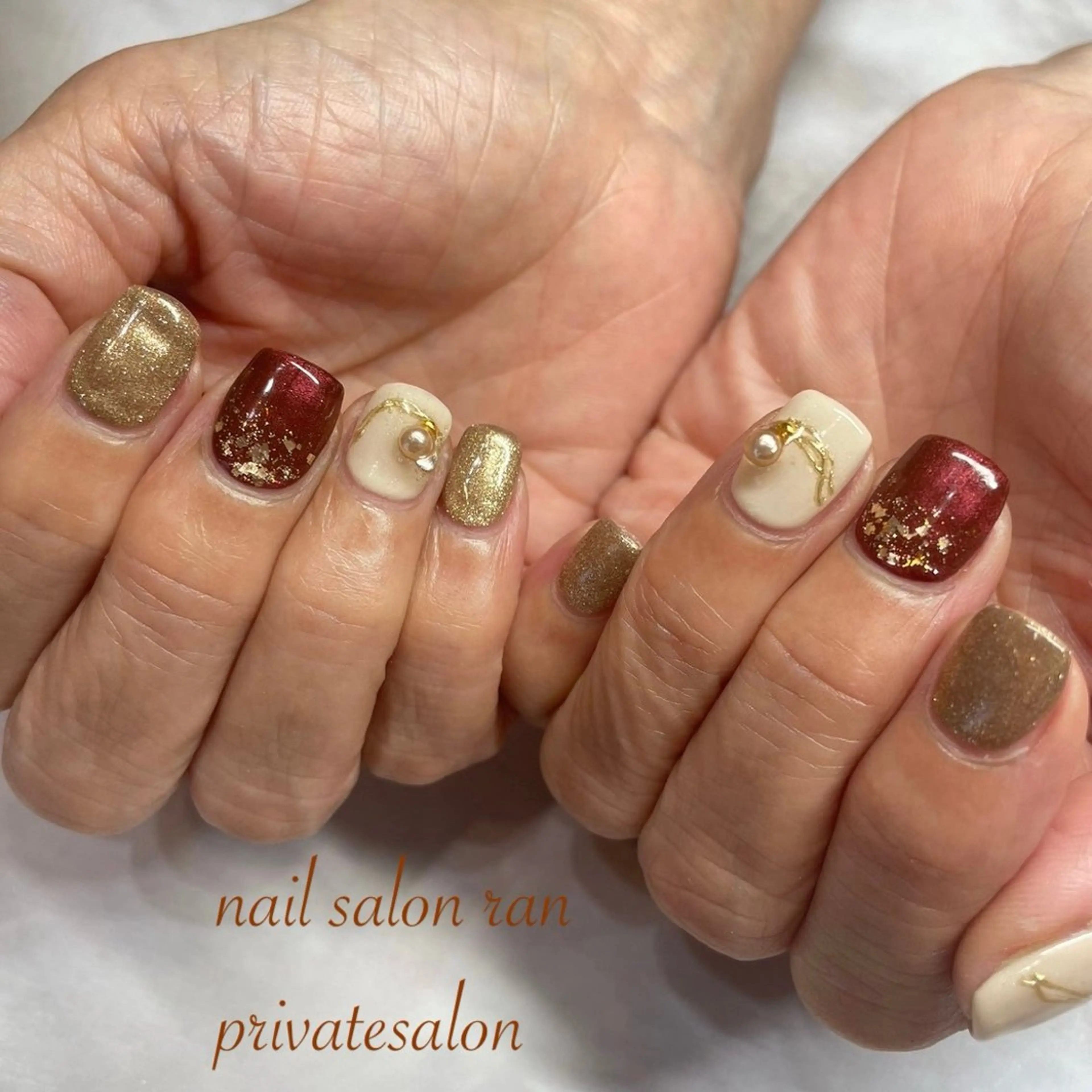 ネイル マグネットネイル nailsalon ranのネイルデザイン