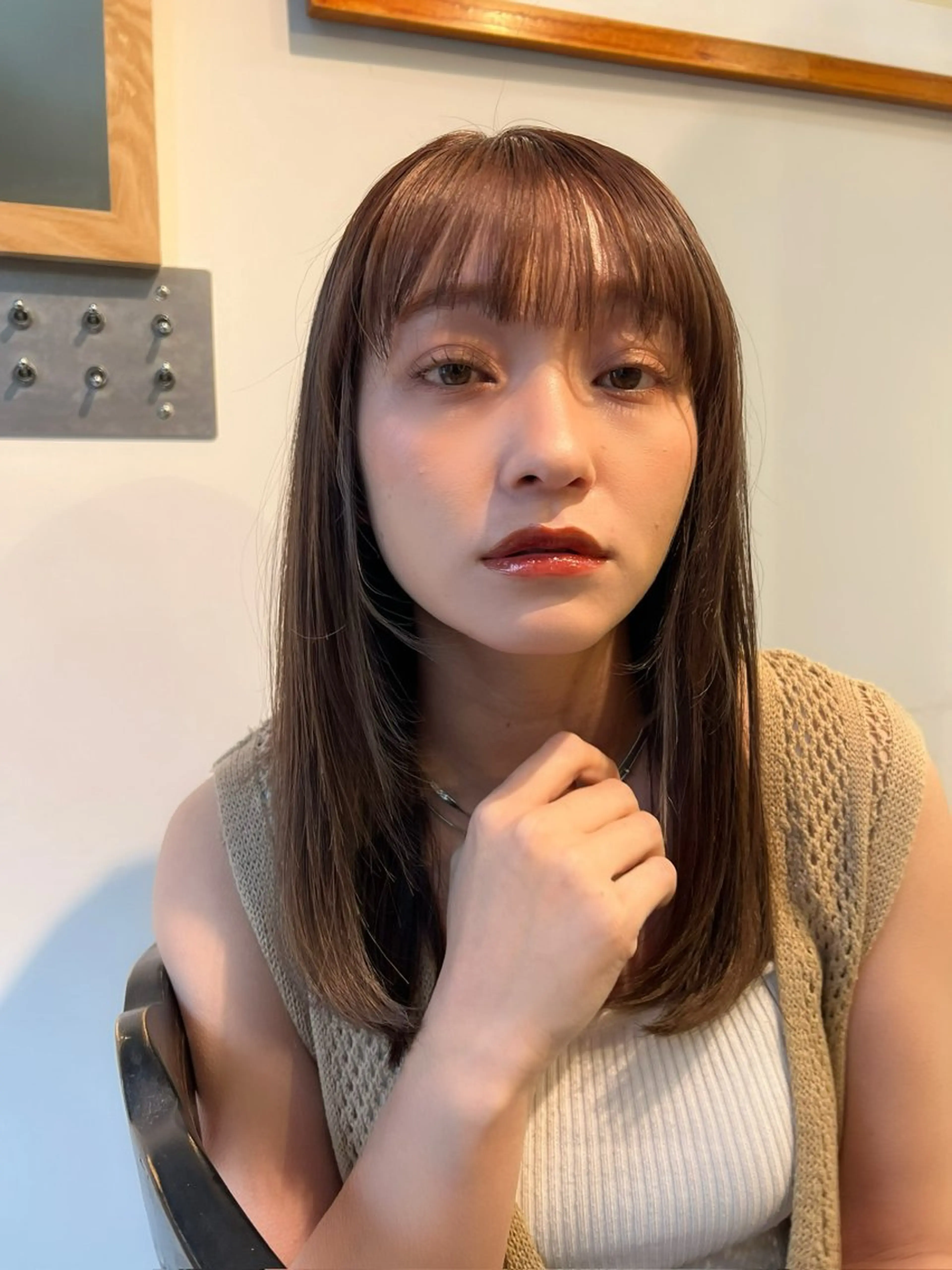 ロング カラー 透明感カラー カット ヘアカラー トリートメント 色素薄めカラー❤︎ chihiroのヘアスタイル