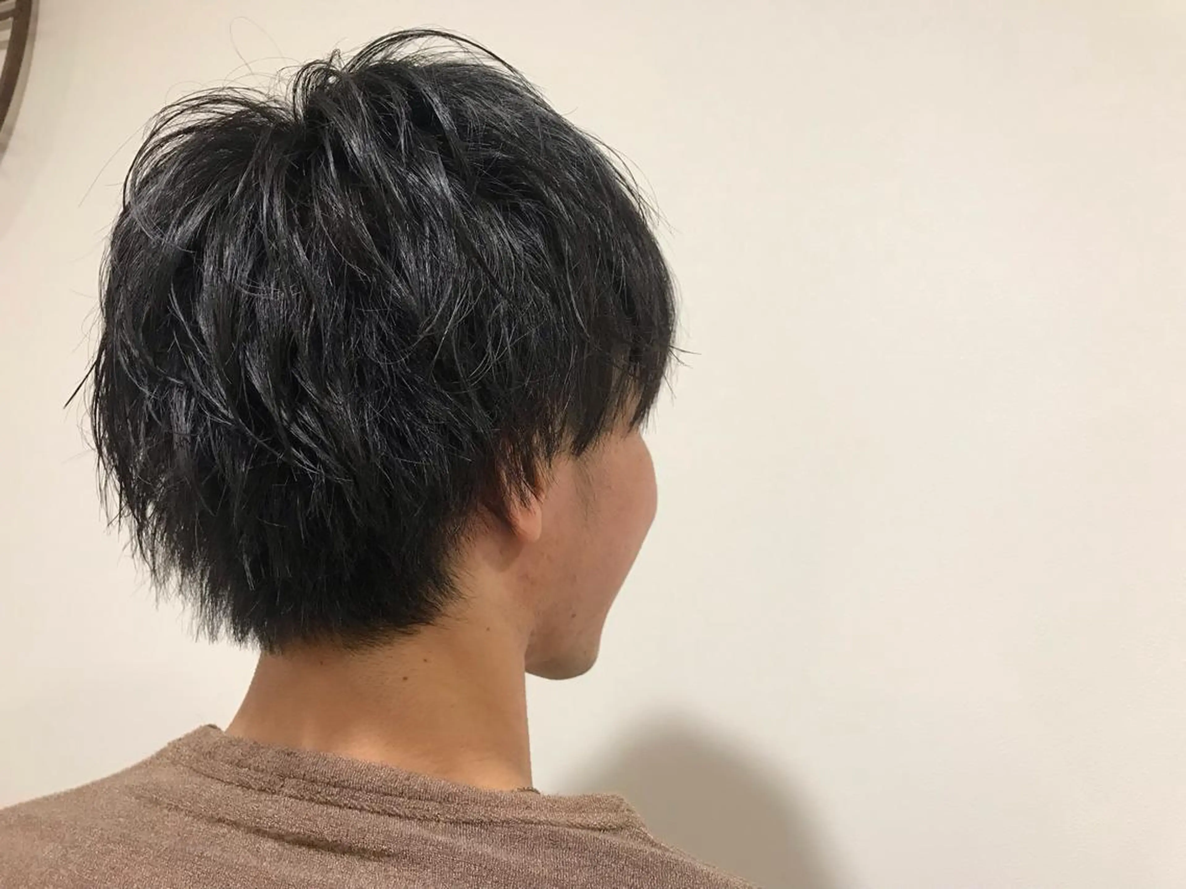 メンズ 暖色カラー🍊 ボブ🌿顔周りcutのヘアスタイル