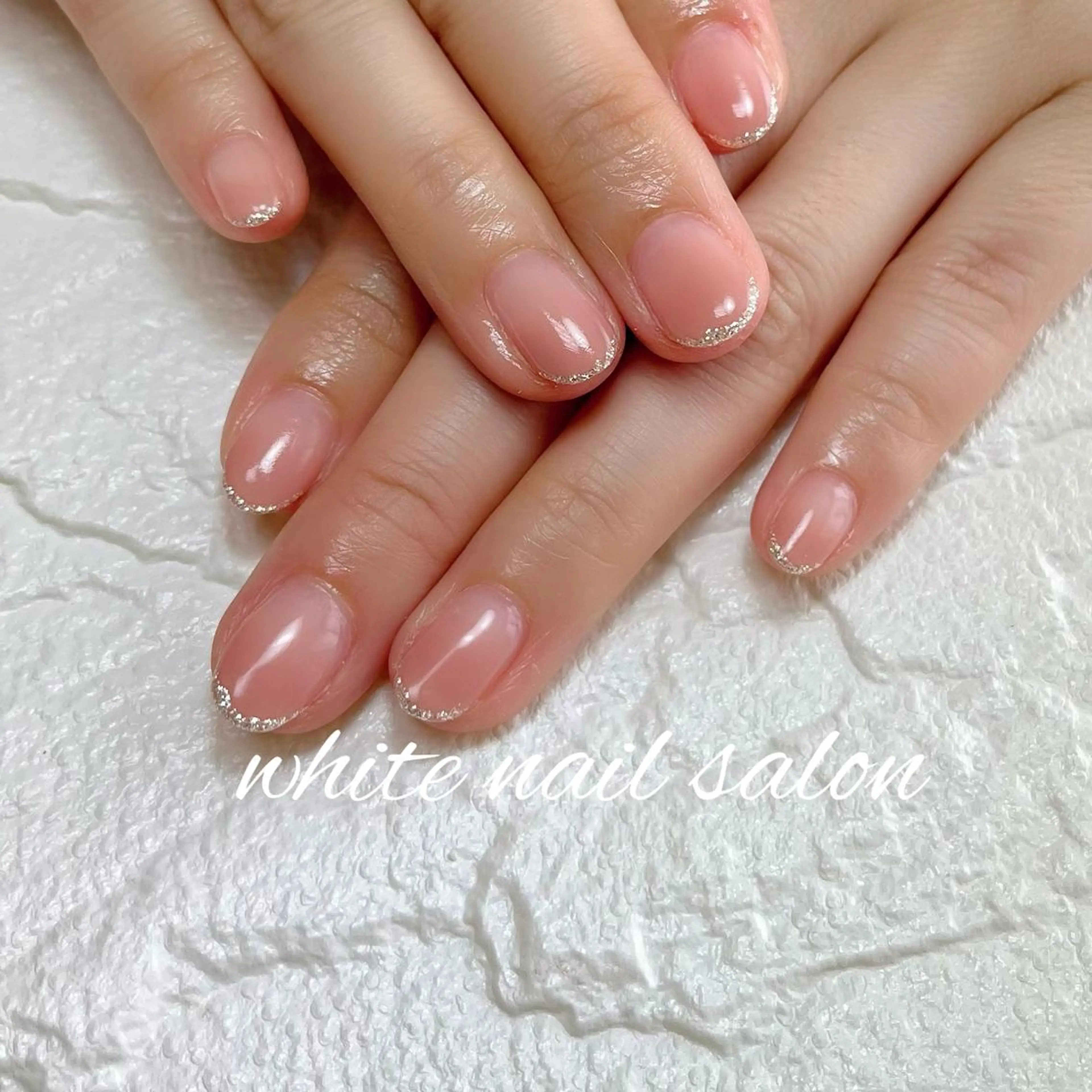 ネイル フットネイル ジェルネイル ハードジェル ラメ(グリッター) 持ち込み ハンドネイル white nail salonのネイルデザイン