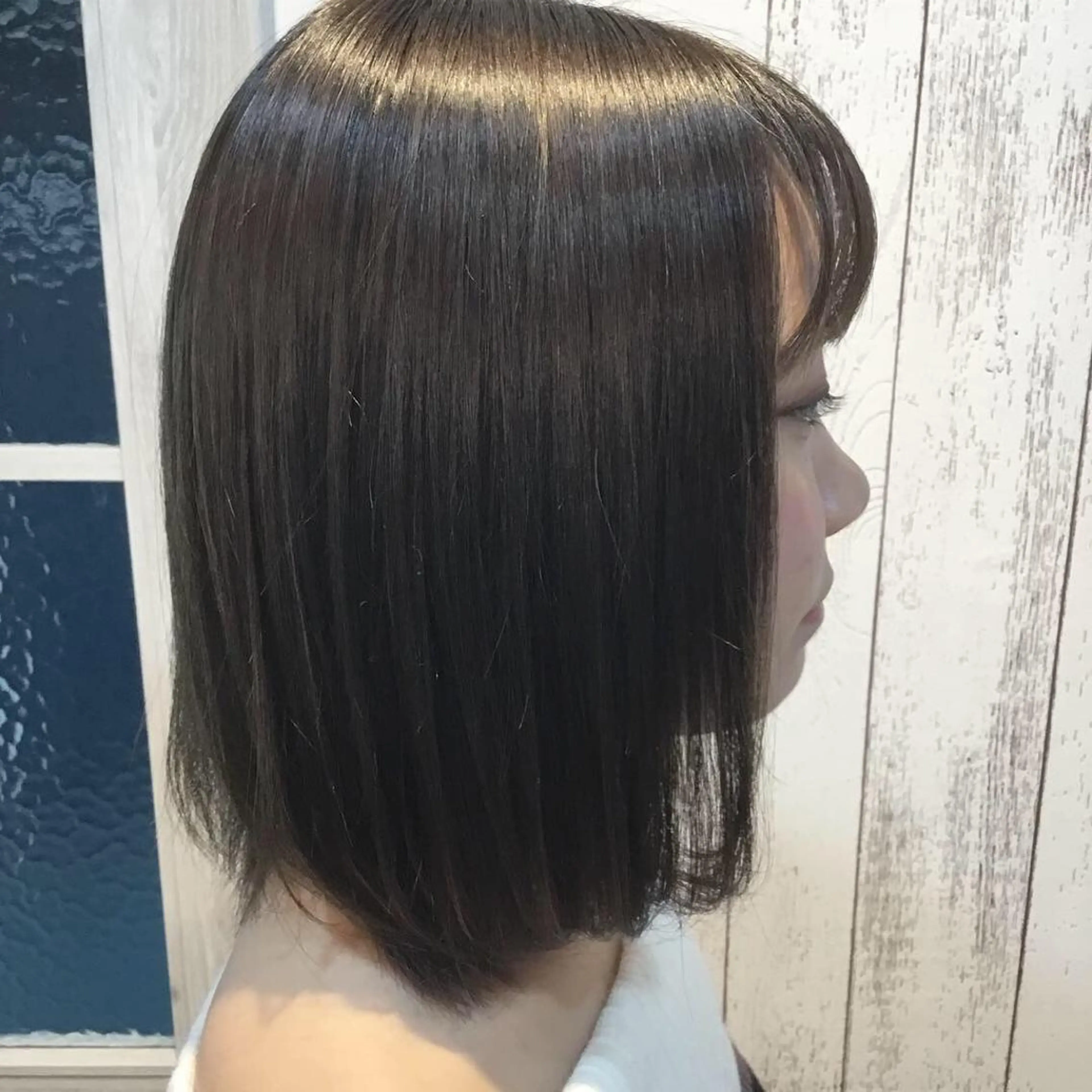 ミディアム カラー パーマ 金崎 新吾のヘアスタイル