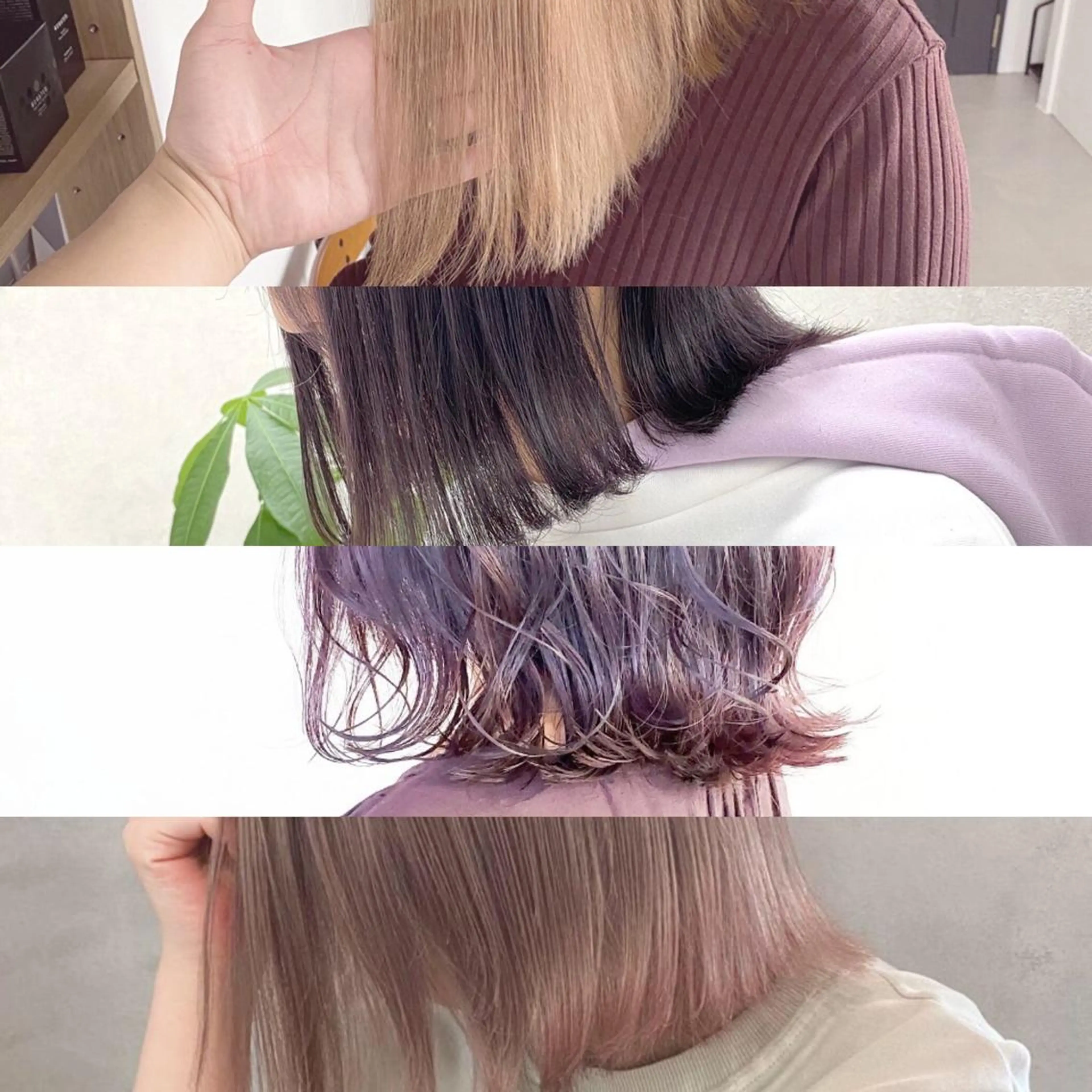 ショート カラー ベージュカラー ヘアカラー トリートメント 難波/心斎橋/ボブ/ 髪質改善/ハイトーンのヘアスタイル