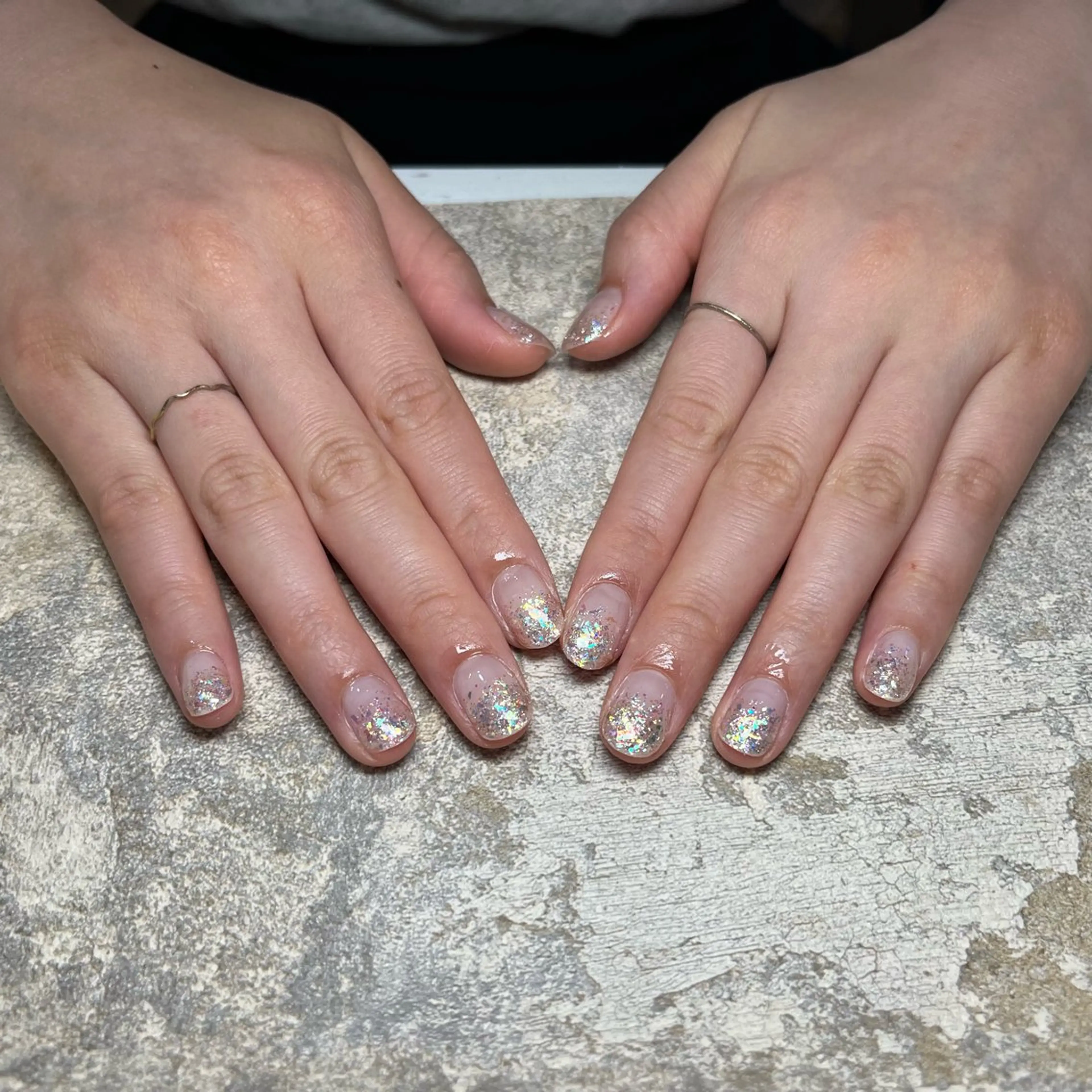 ネイル ラメ(グリッター) ラメグラデーション elu 船橋店 Fukaのネイルデザイン