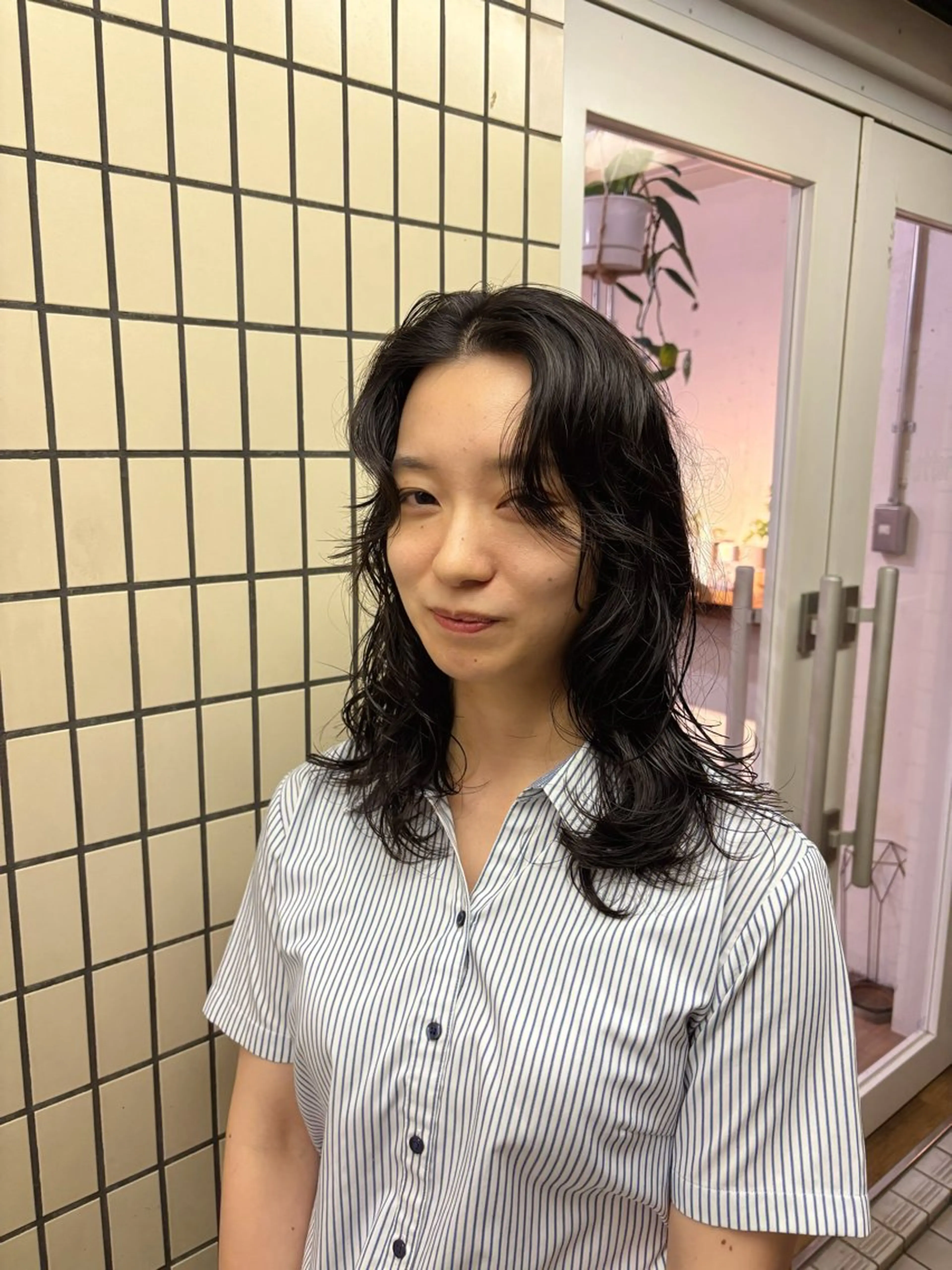 セミロング パーマ カット パーマ kaito パーマ募集🌀😵‍のヘアスタイル