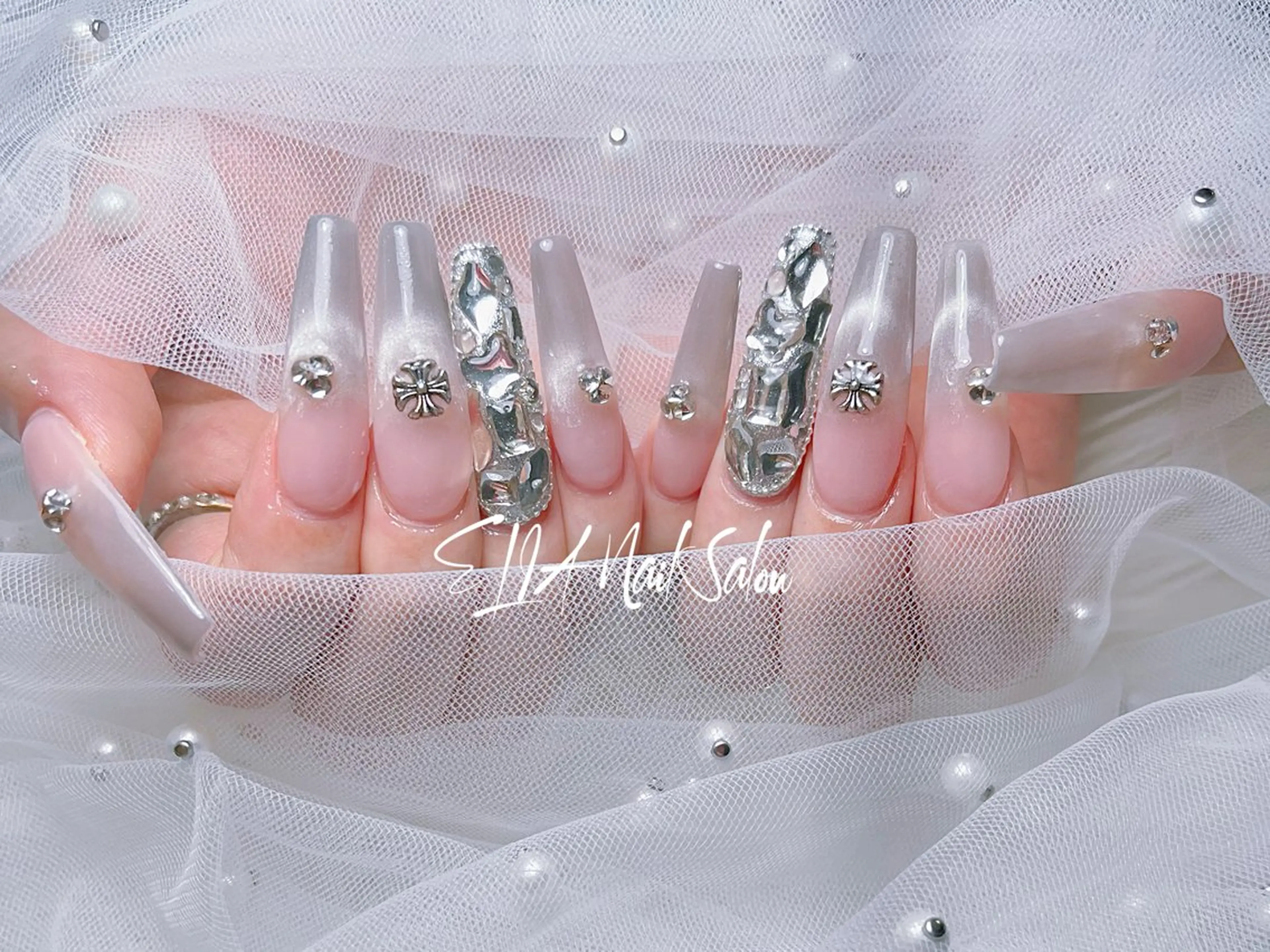 セミロング ハンドネイル ハンドケア ELIA【エリア】 nailsalonのネイルデザイン